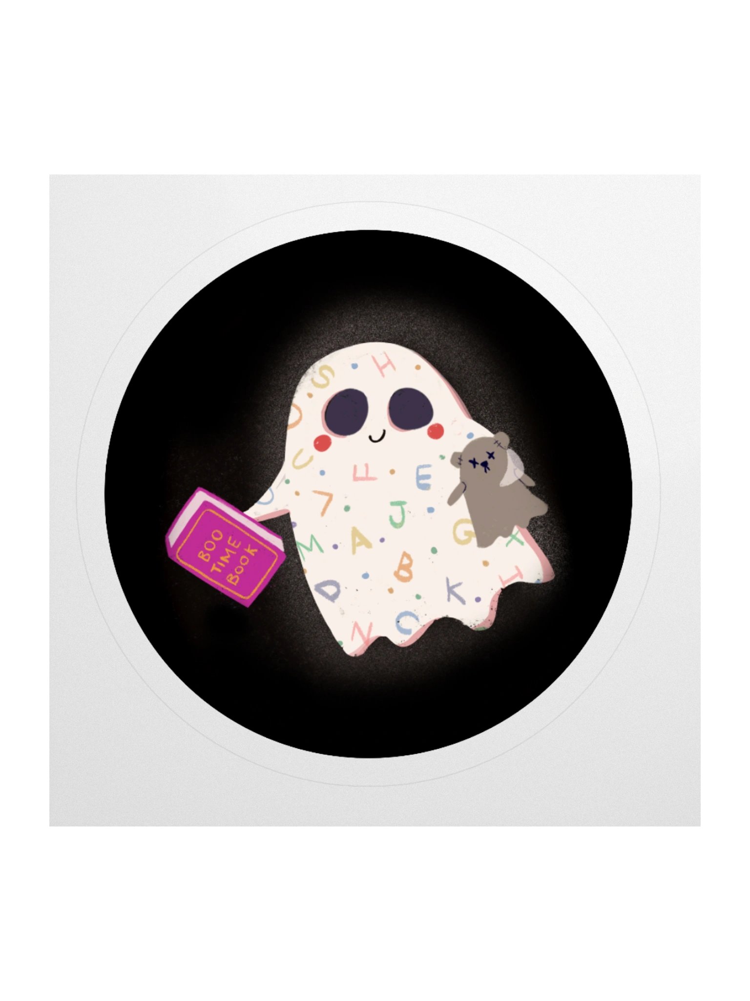Little Ghost Bedtime - Vinyl Sticker product image (1)