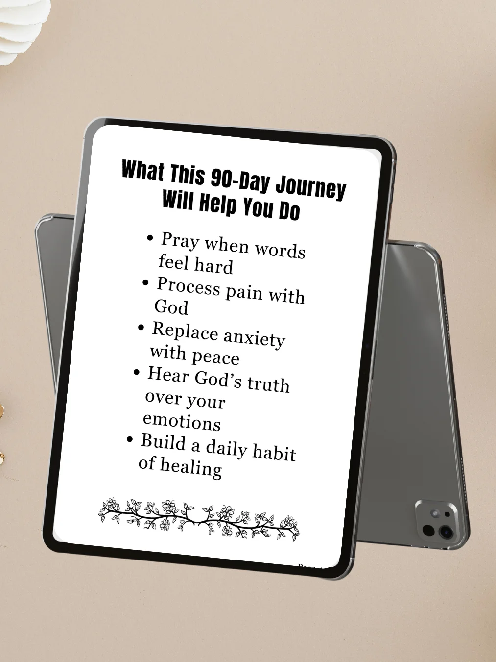 Healed & Held — 90-Day Devotional Journal for Healing & Wholeness | Faith-Based Christian Journal for Women | Printable PDF product image (4)