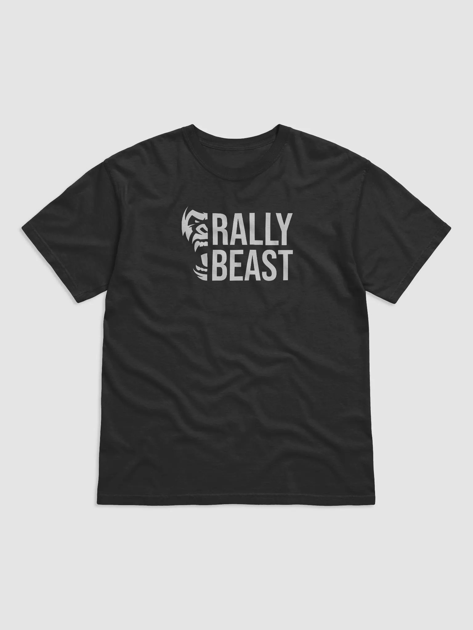 Rally Beast Stacked - White on Black product image (1)