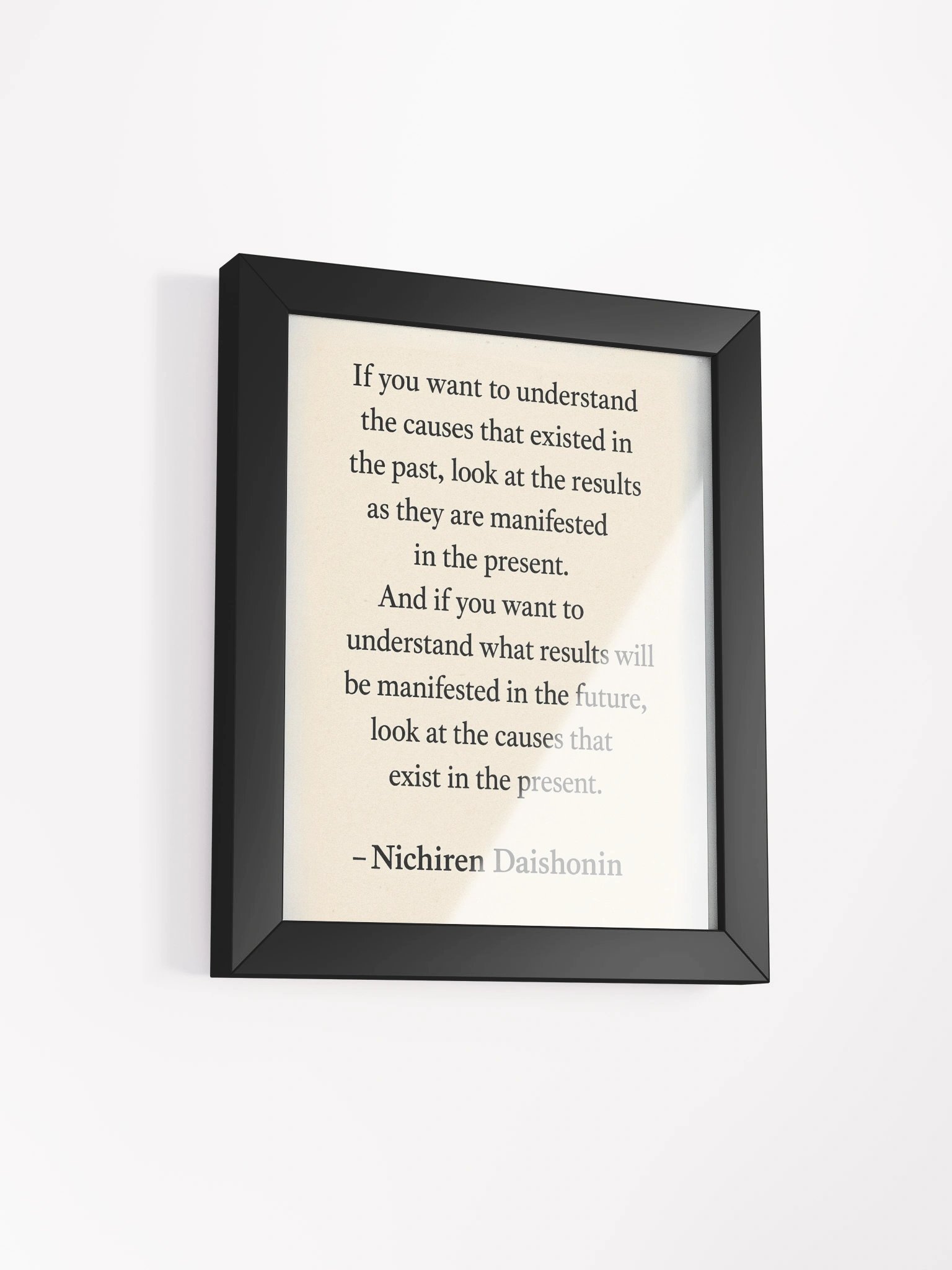 Nichiren Daishonin Quote – Framed Poster for Daily Inspiration product image (2)
