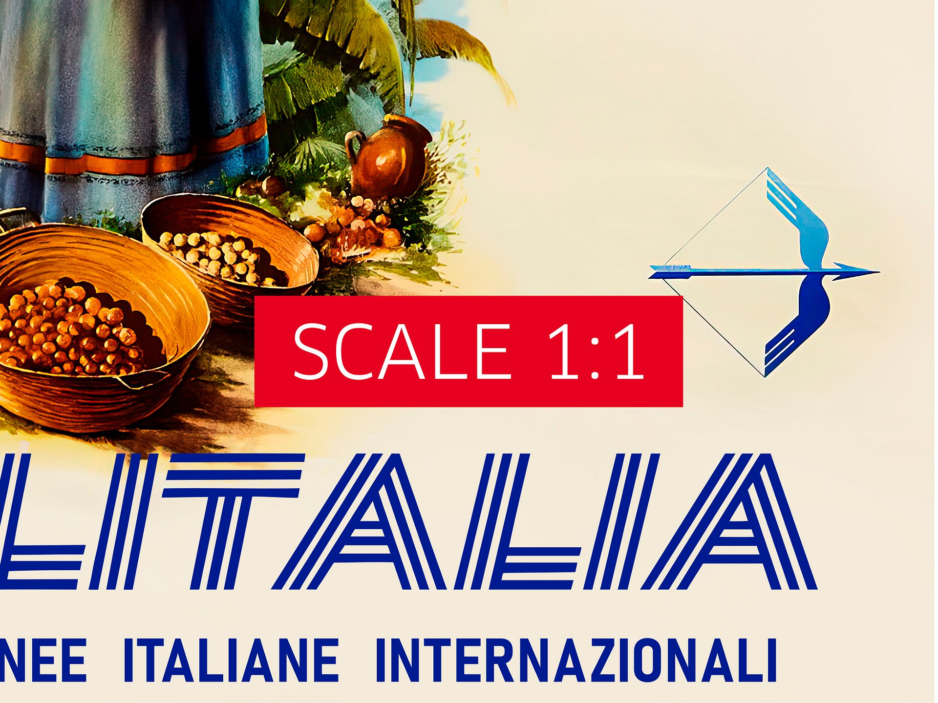 AlItalia (Italy, Air Lines), Venezuela, 1950s — retro vintage travel poster, retro travel art, retro travel wall art product image (5)