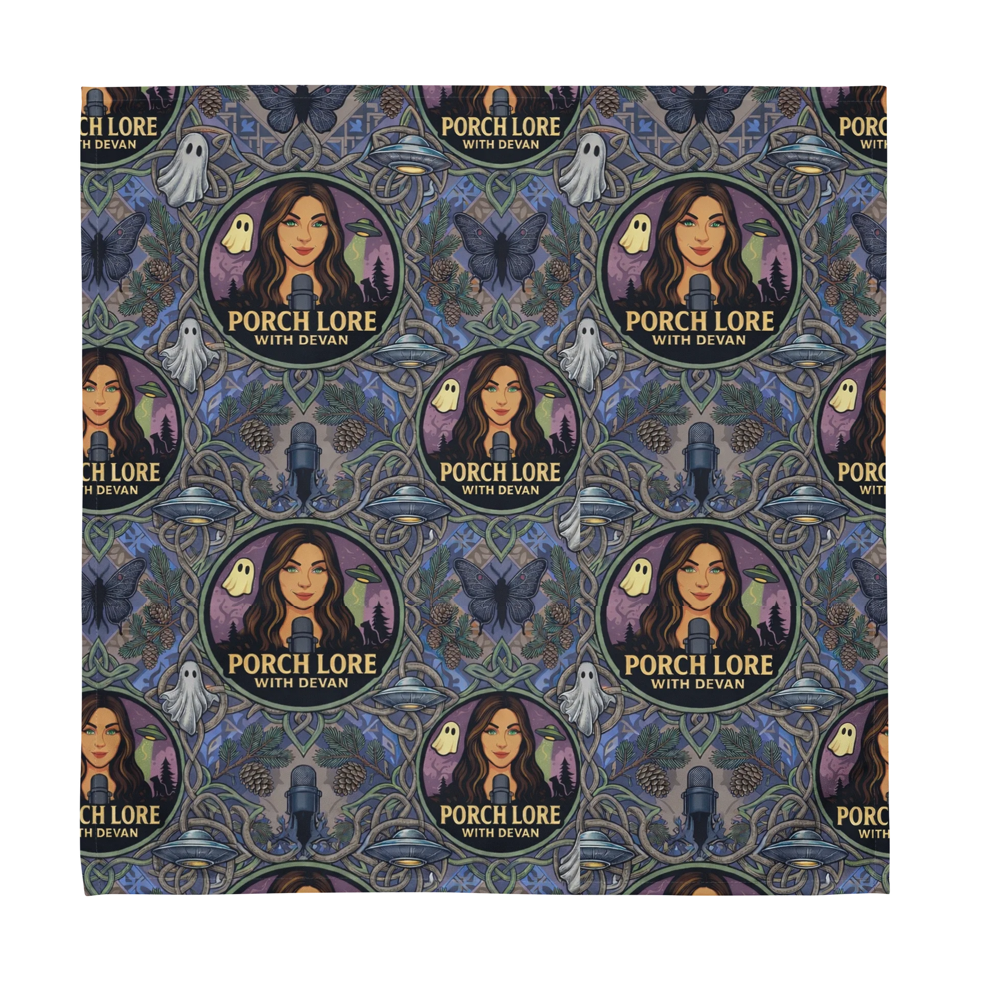 PORCH LORE DEVAN PERIWINKLE MOTH TABLE NAPKINS product image (3)