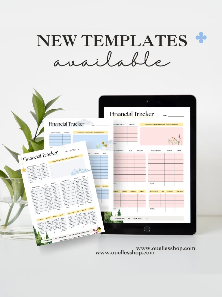 Sunflower & Clouds: Budget Planner (PDF & Template) product image (3)