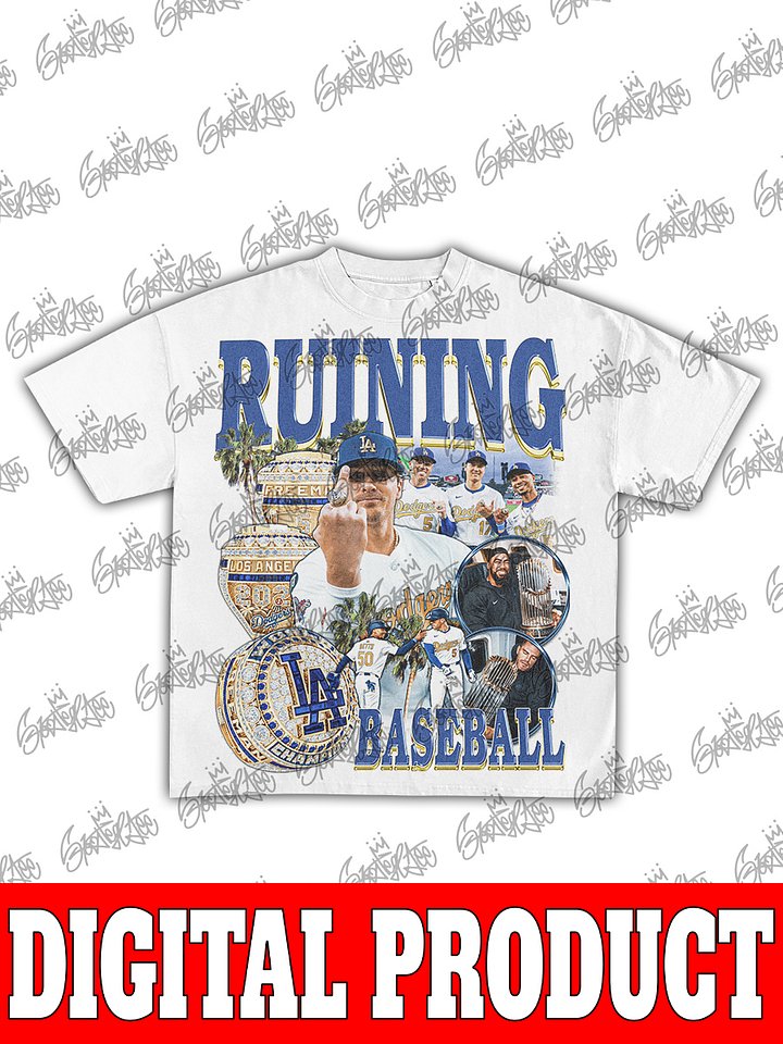 Ruining Baseball Los Angeles Dodgers Vintage Bootleg Graphic product image (2)