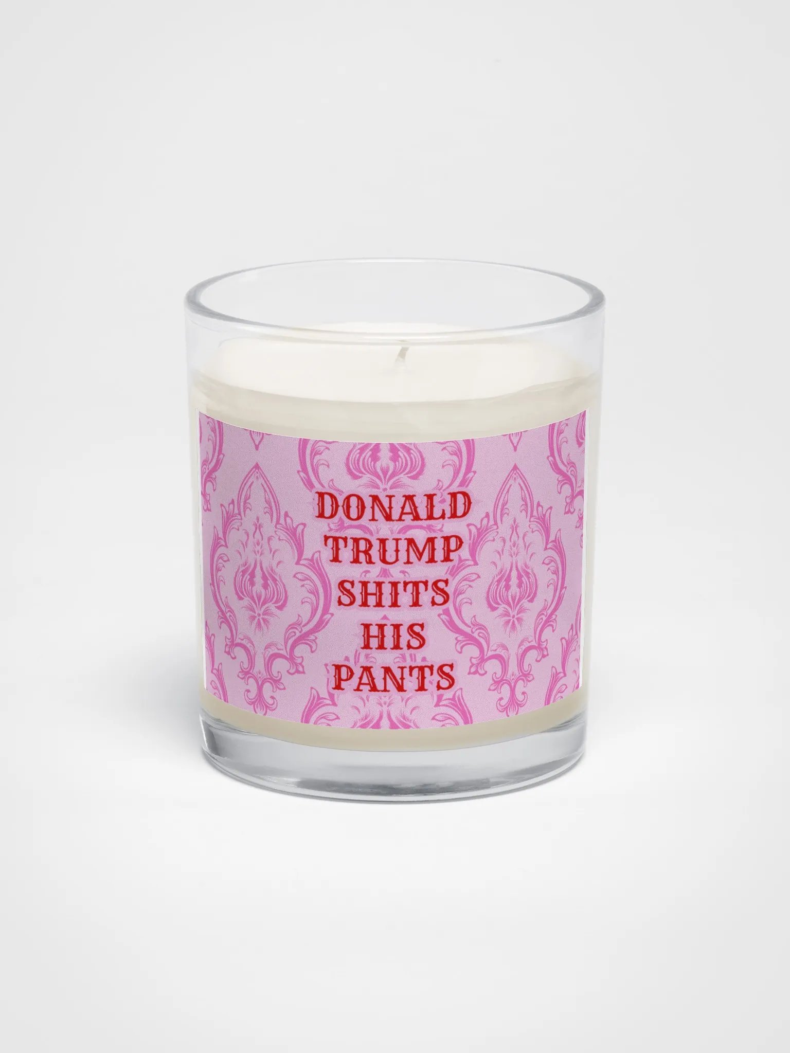 Donald Trump Sh*ts His Pants decorative candle product image (1)