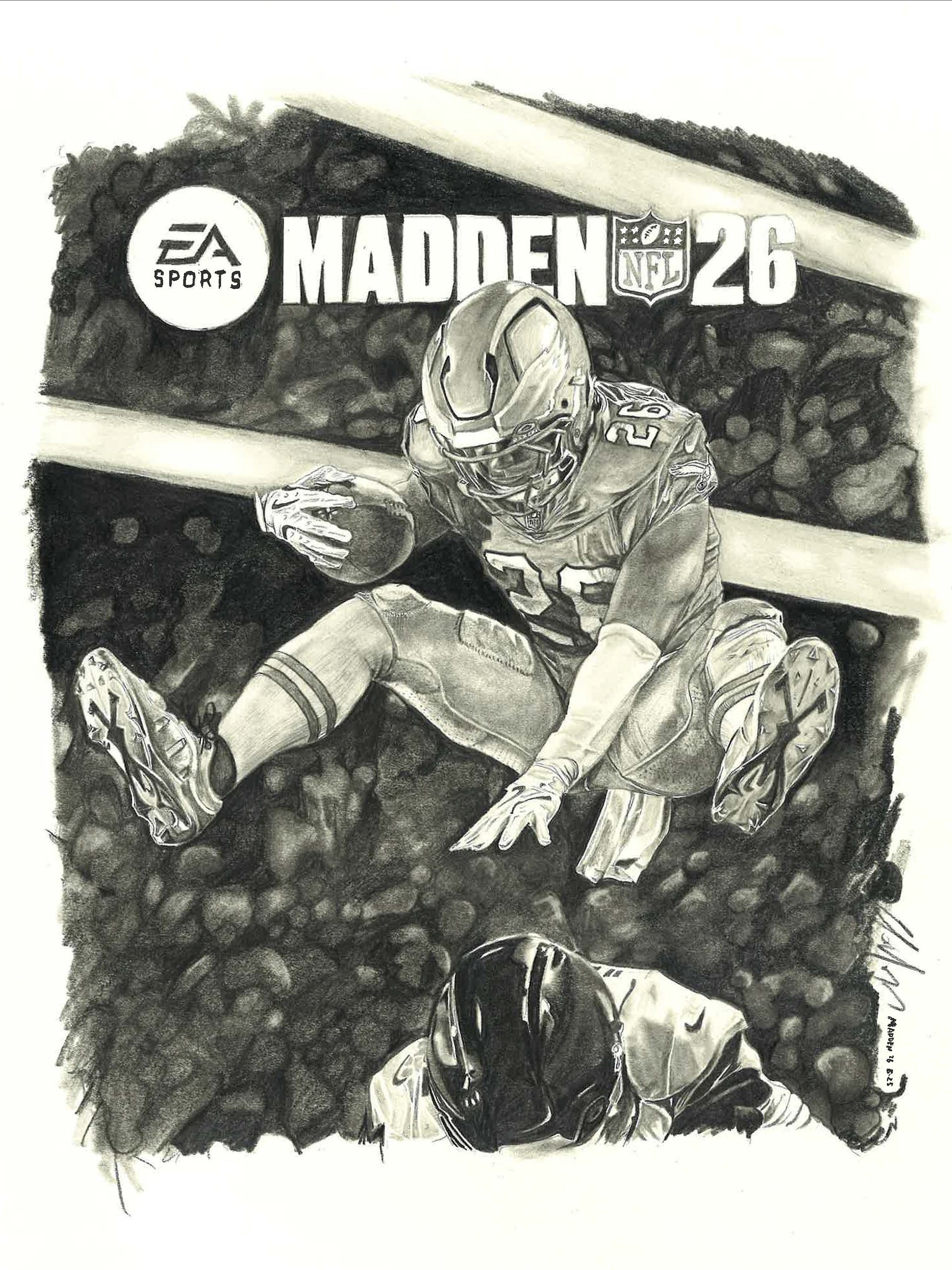 Madden 26 Cover Drawing Print product image (1)