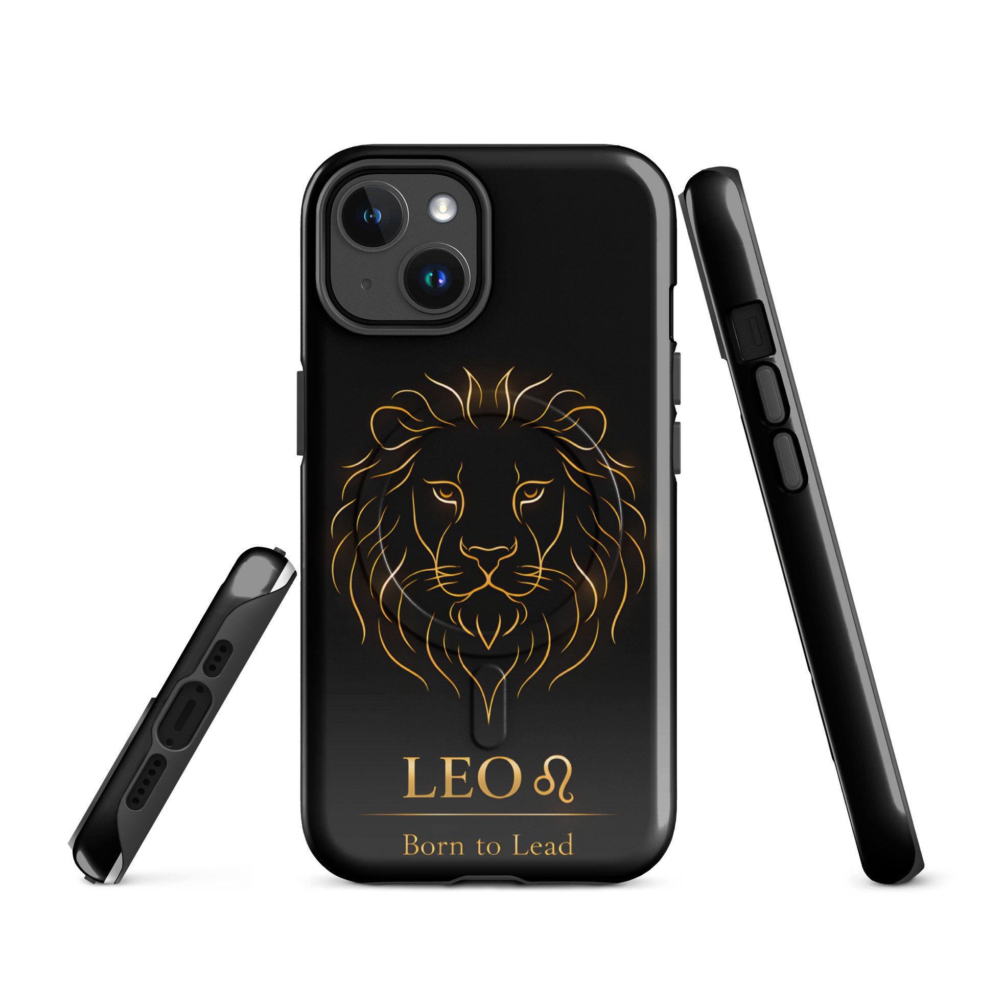 Leo ♌ iPhone Case – Born to Lead | MagSafe Tough Case product image (1)