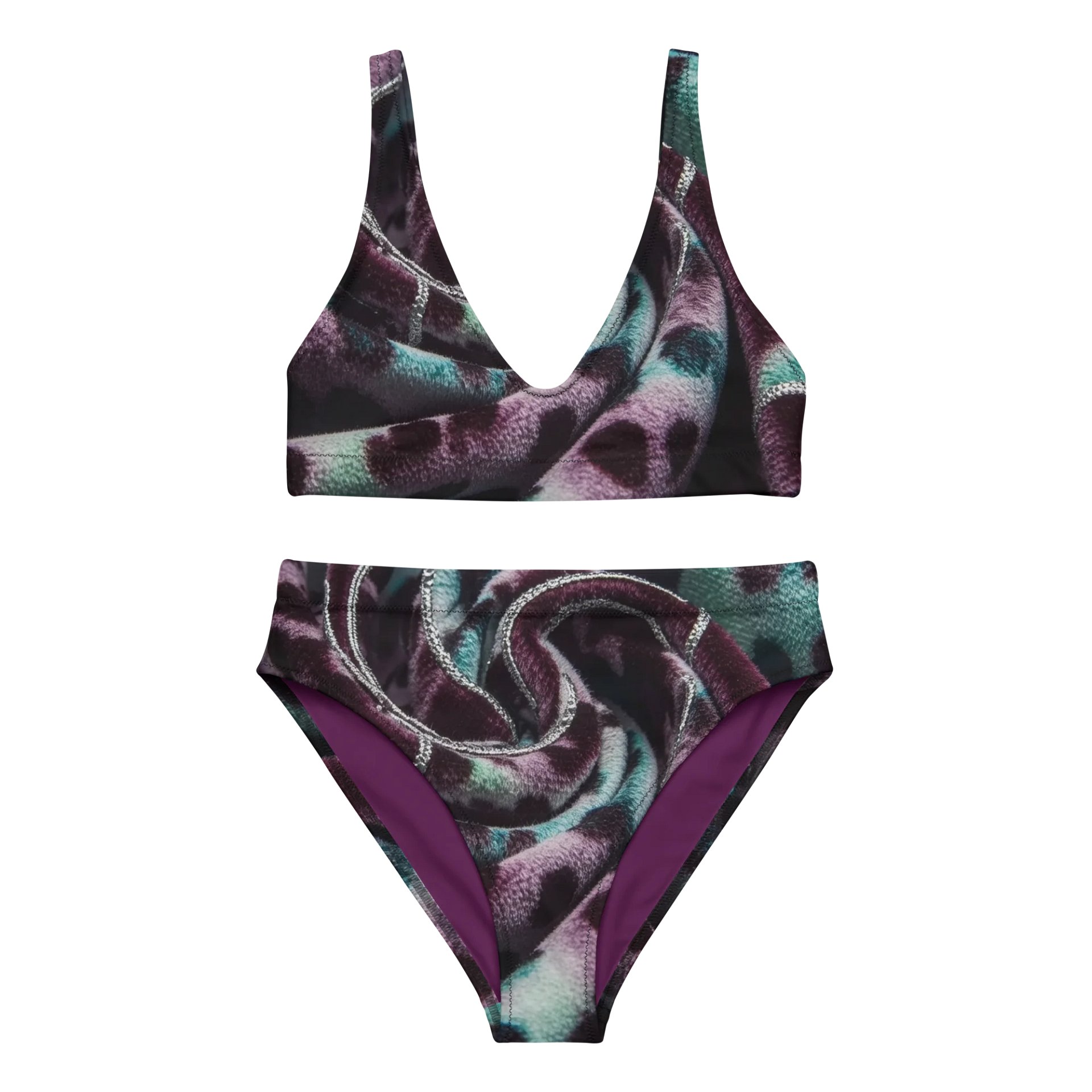Spiraled Splendor High Waist Bikini Set product image (1)