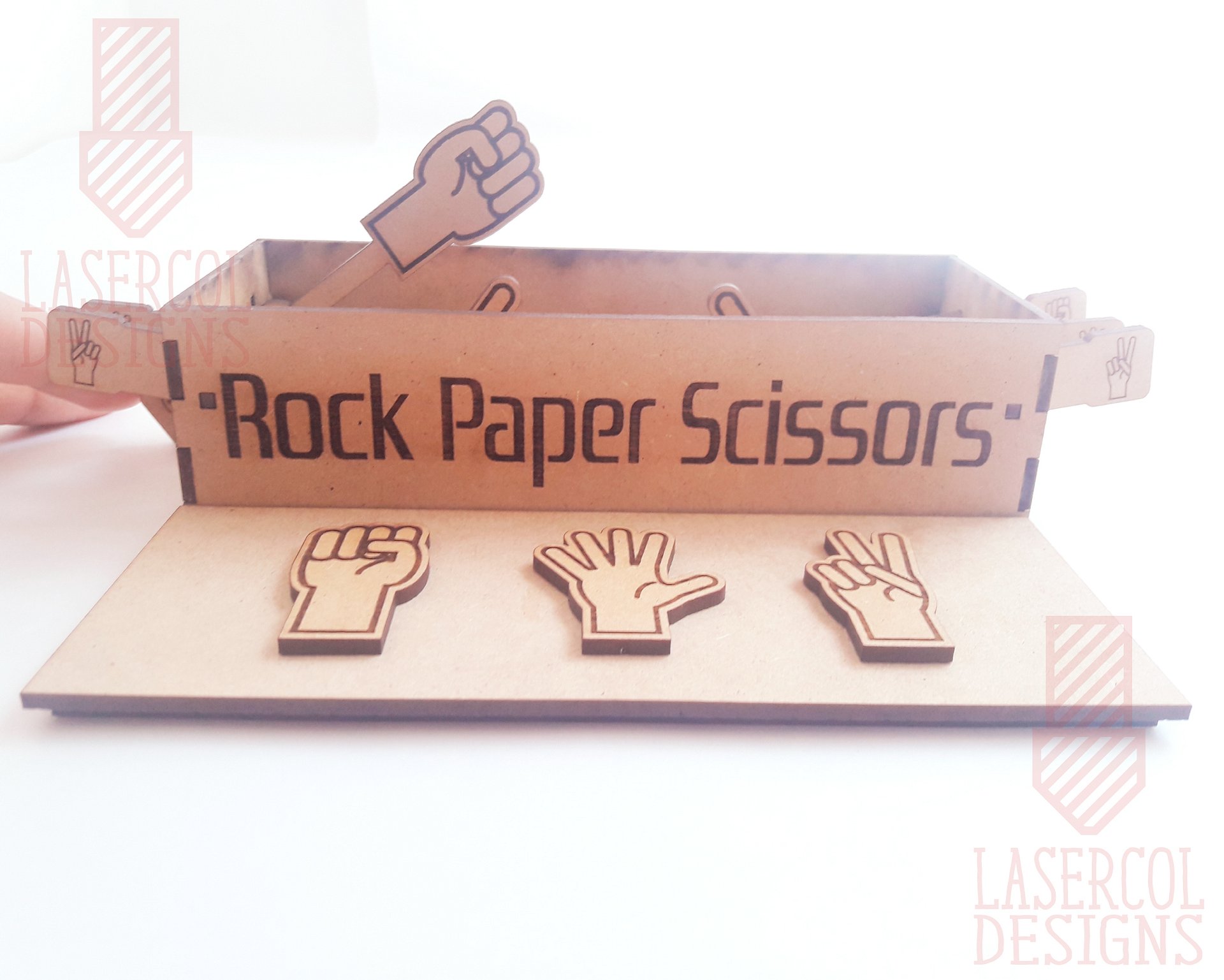 Rock Paper Scissors Game Box - Laser Cut Files product image (4)