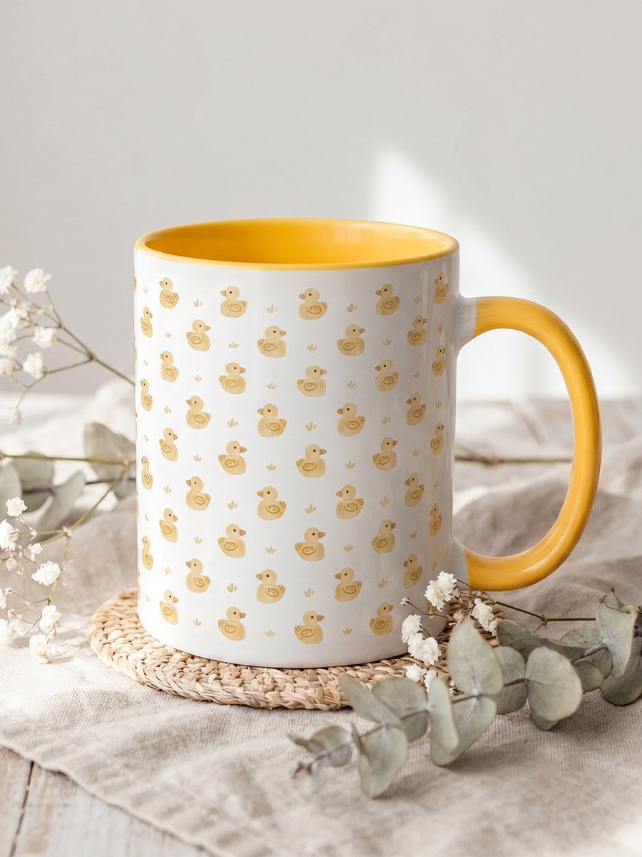 Little Ducky Yellow and White Mug product image (7)