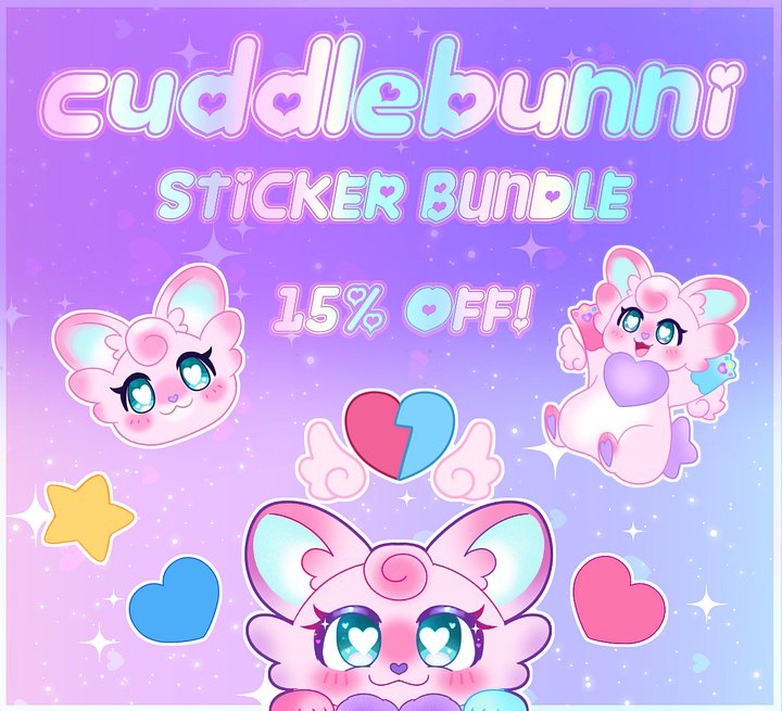 ♡ Cuddlebunni Sticker Bundle ♡ product image (1)