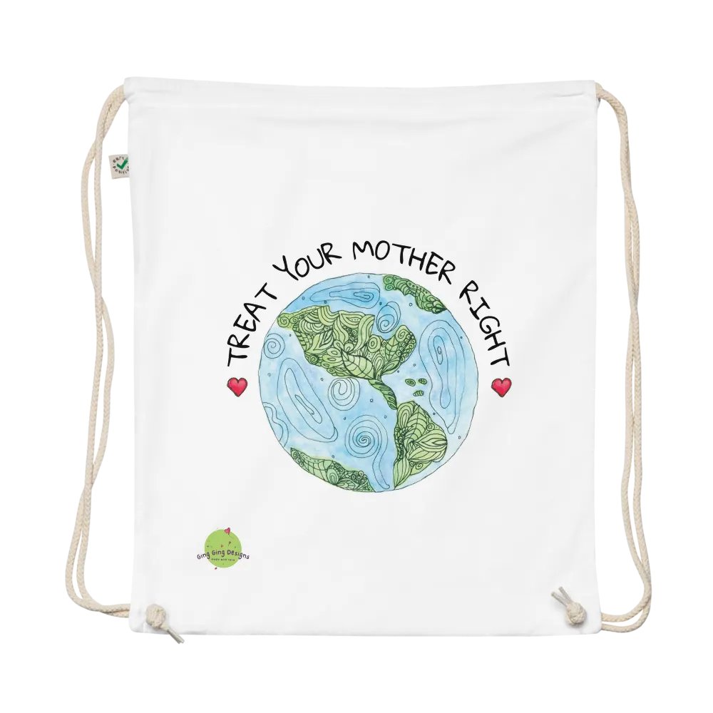 Ging Ging Earth Drawstring Bag product image (1)