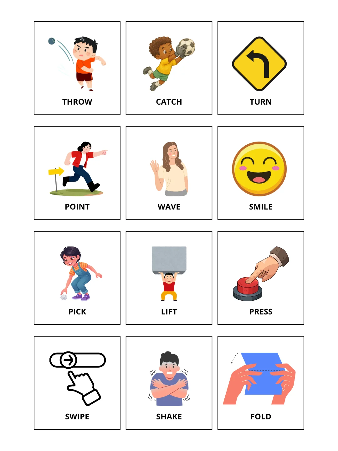 Editable English Action Verbs Flashcards & Worksheets Pack | 100% Customizable in Canva product image (4)