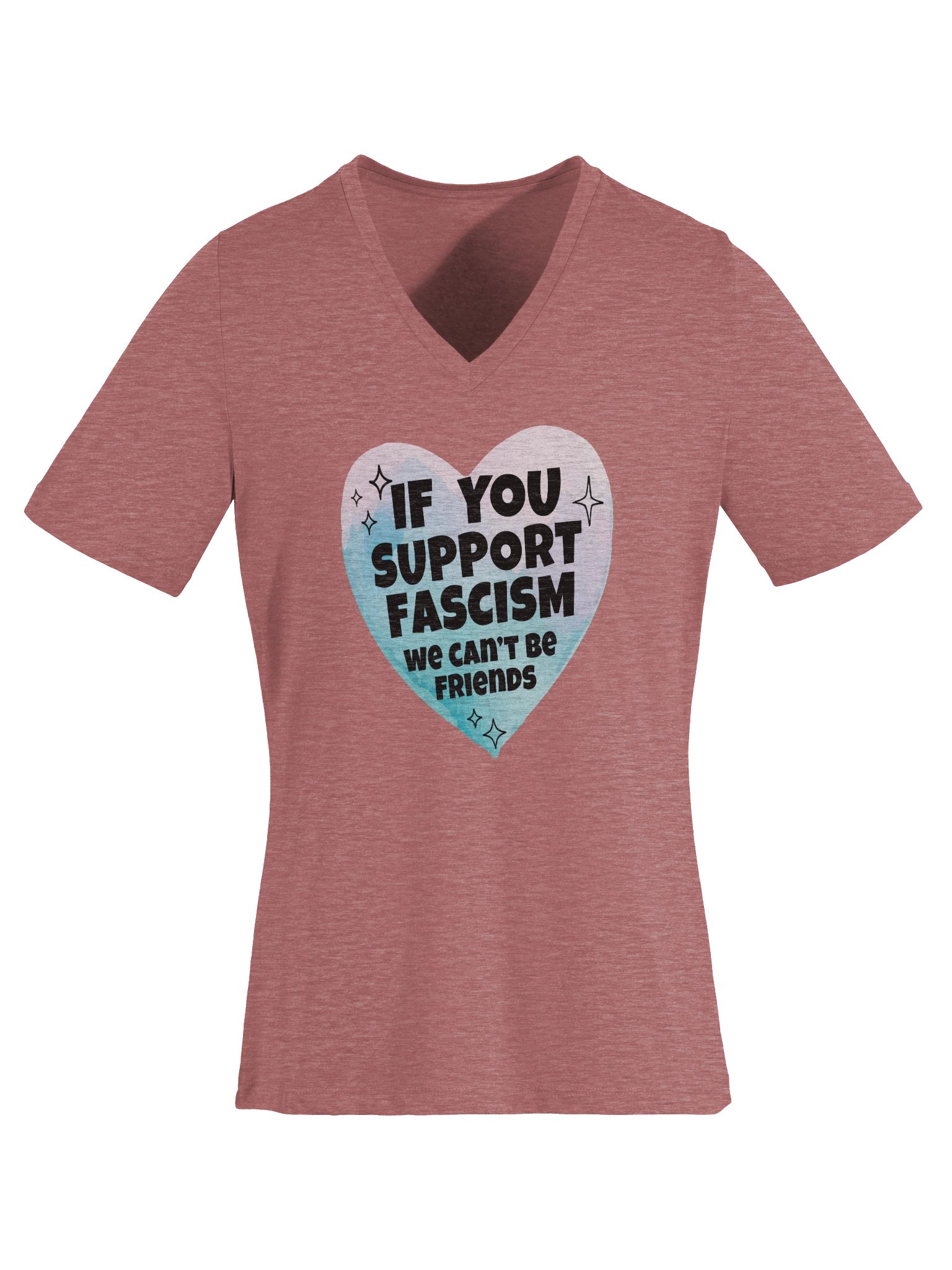 Antifascist V-neck product image (48)