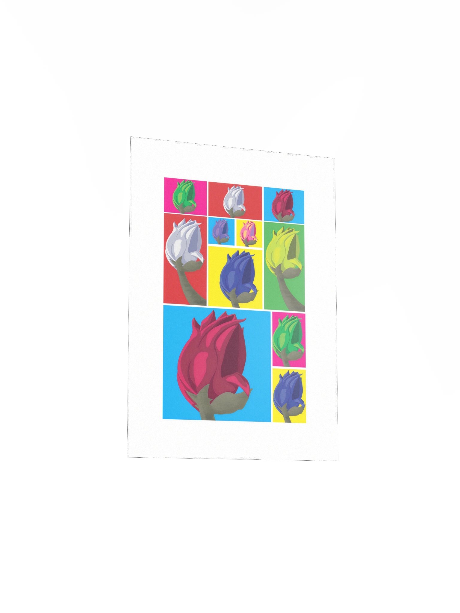Vibrant Rose Buds Pop Art Poster product image (9)