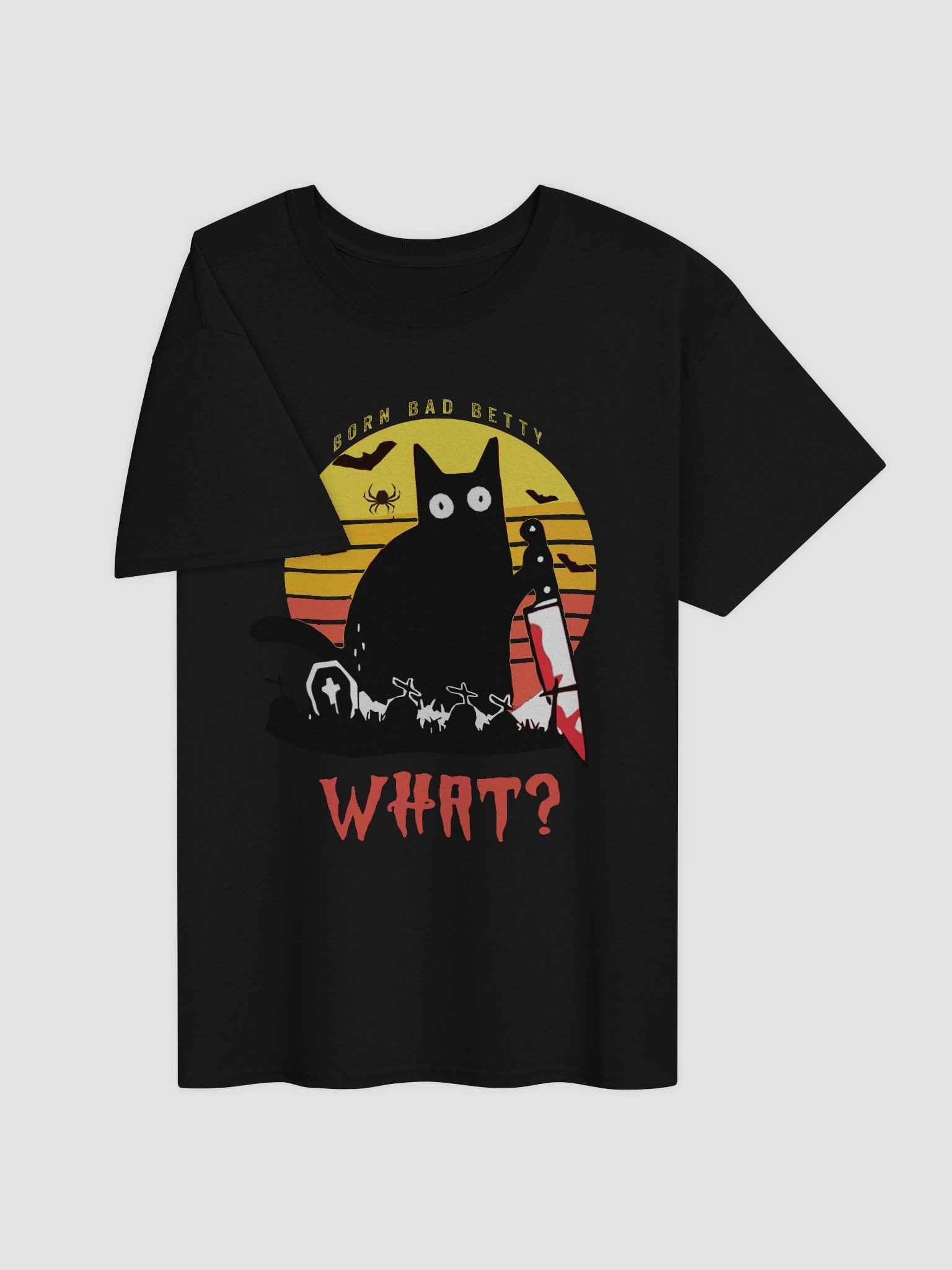 Midnight Mischief Cat T-Shirt product image (3)