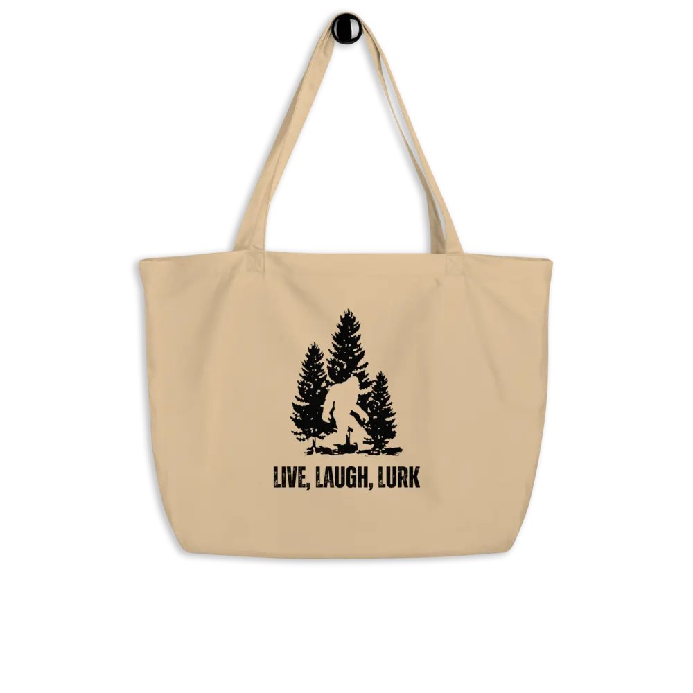 Live, Laugh, Lurk Cotton Jumbo Tote product image (4)