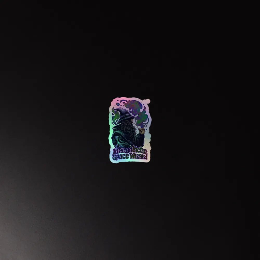 Intergalactic Space Wizard - Holgraphic Sticker product image (2)