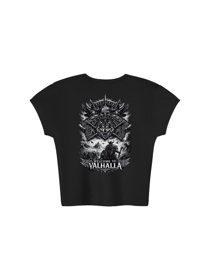 Viking Hardstyle | Welcome to Valhalla | Women's Ribbed Crop Top product image (2)