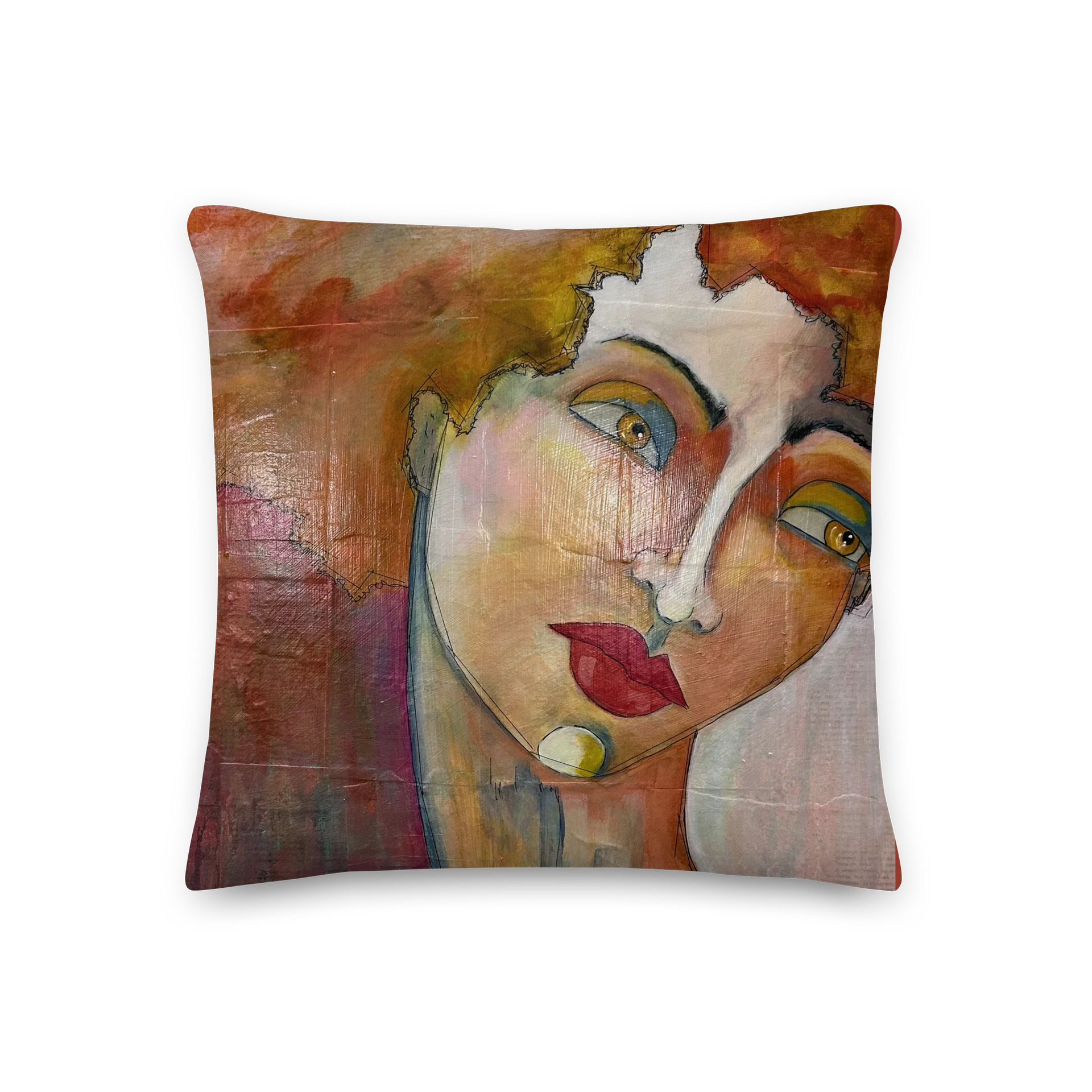 Red Head Pillow product image (1)