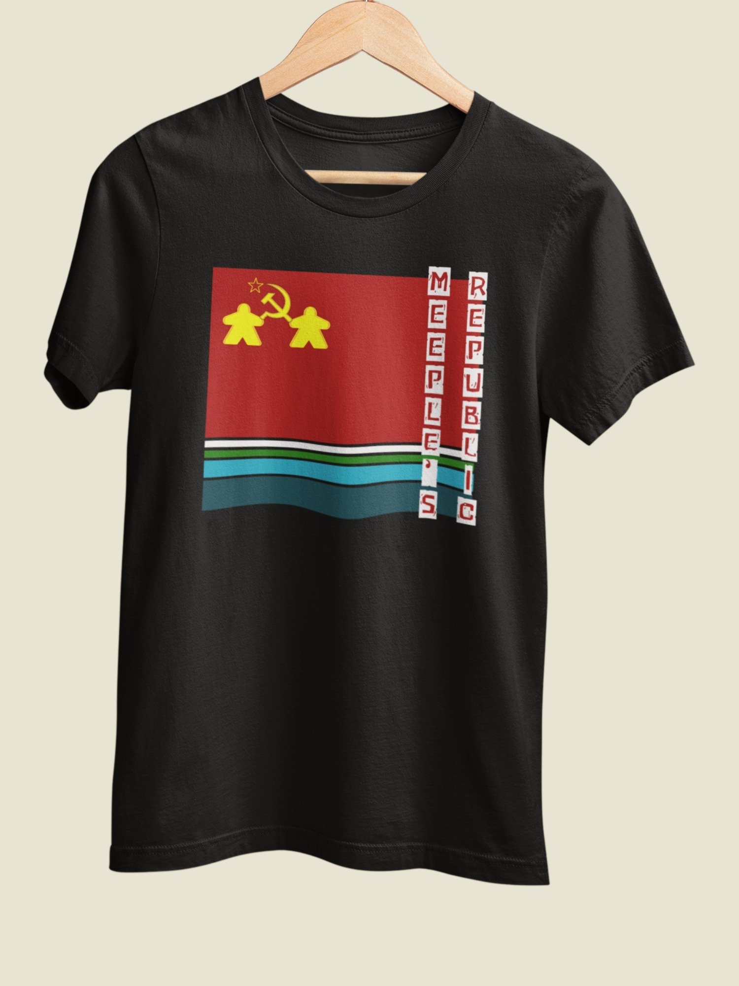 Funny Soviet Union Meeple Board Gamer Shirt, People's Republic T-shirt for Board Gamers, Meeple's Republic product image (2)