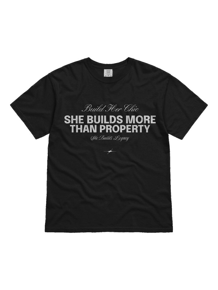 BuildHerChic™ Tee – "Where Vision Meets Creation" (White Text) product image (1)