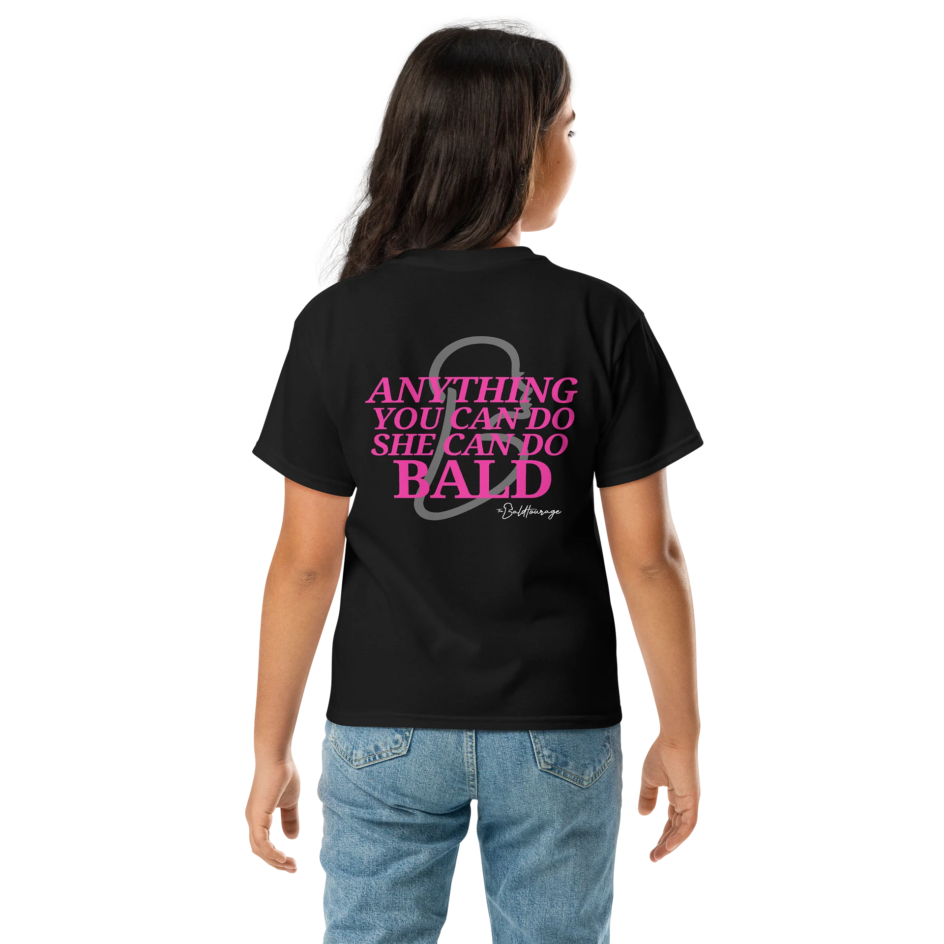 Anything You Can Do *She* Can Do Bald - Kids Basic Tee product image (6)