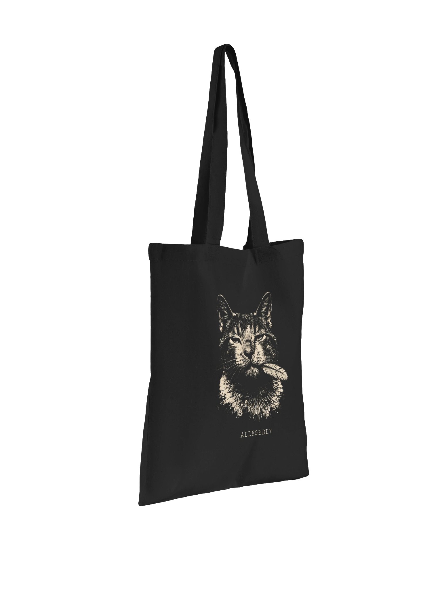 Allegedly Cat Cotton Tote Bag product image (3)