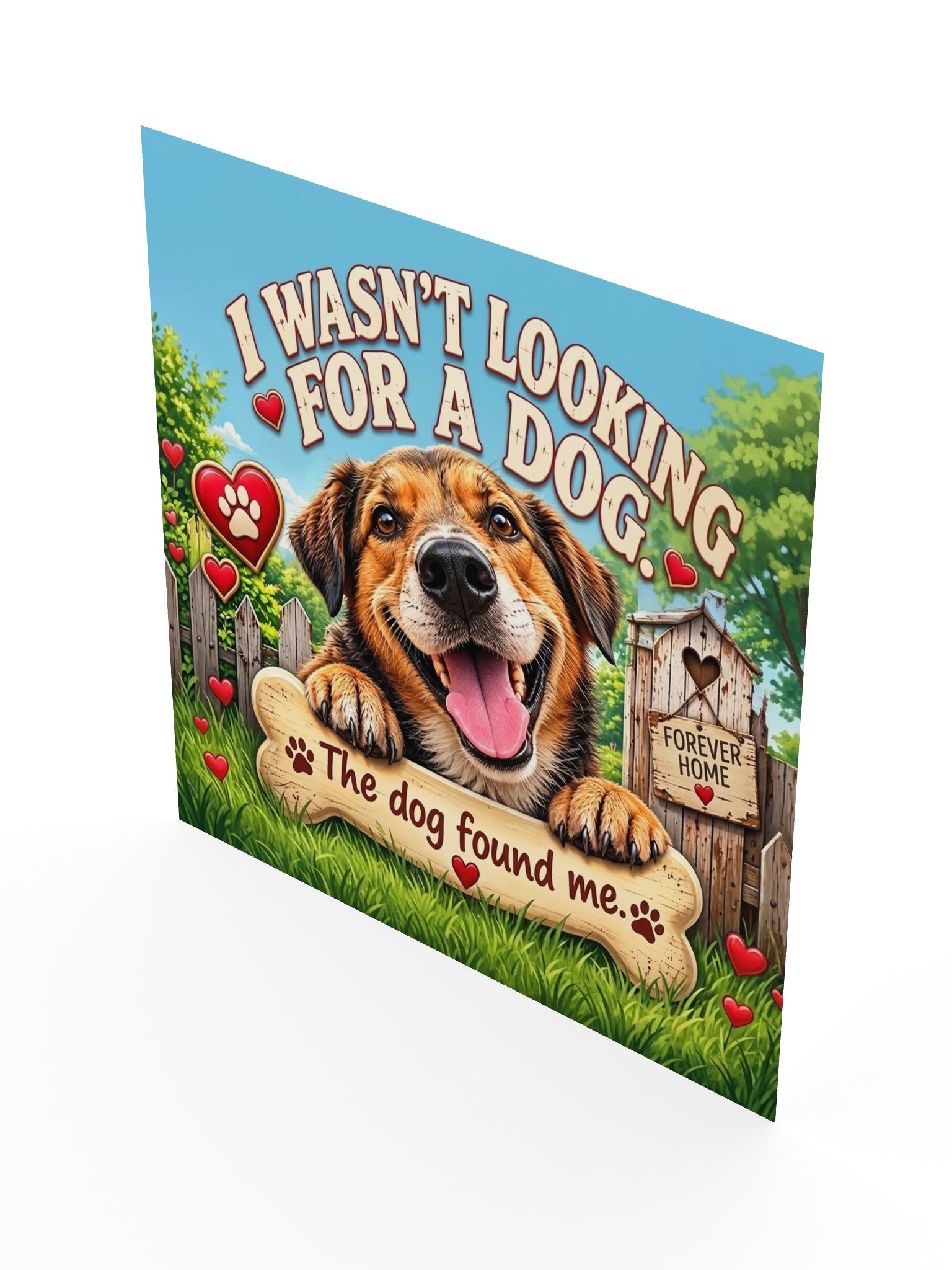 The Dog Found Me Forever Home Dog Rescue Poster product image (3)