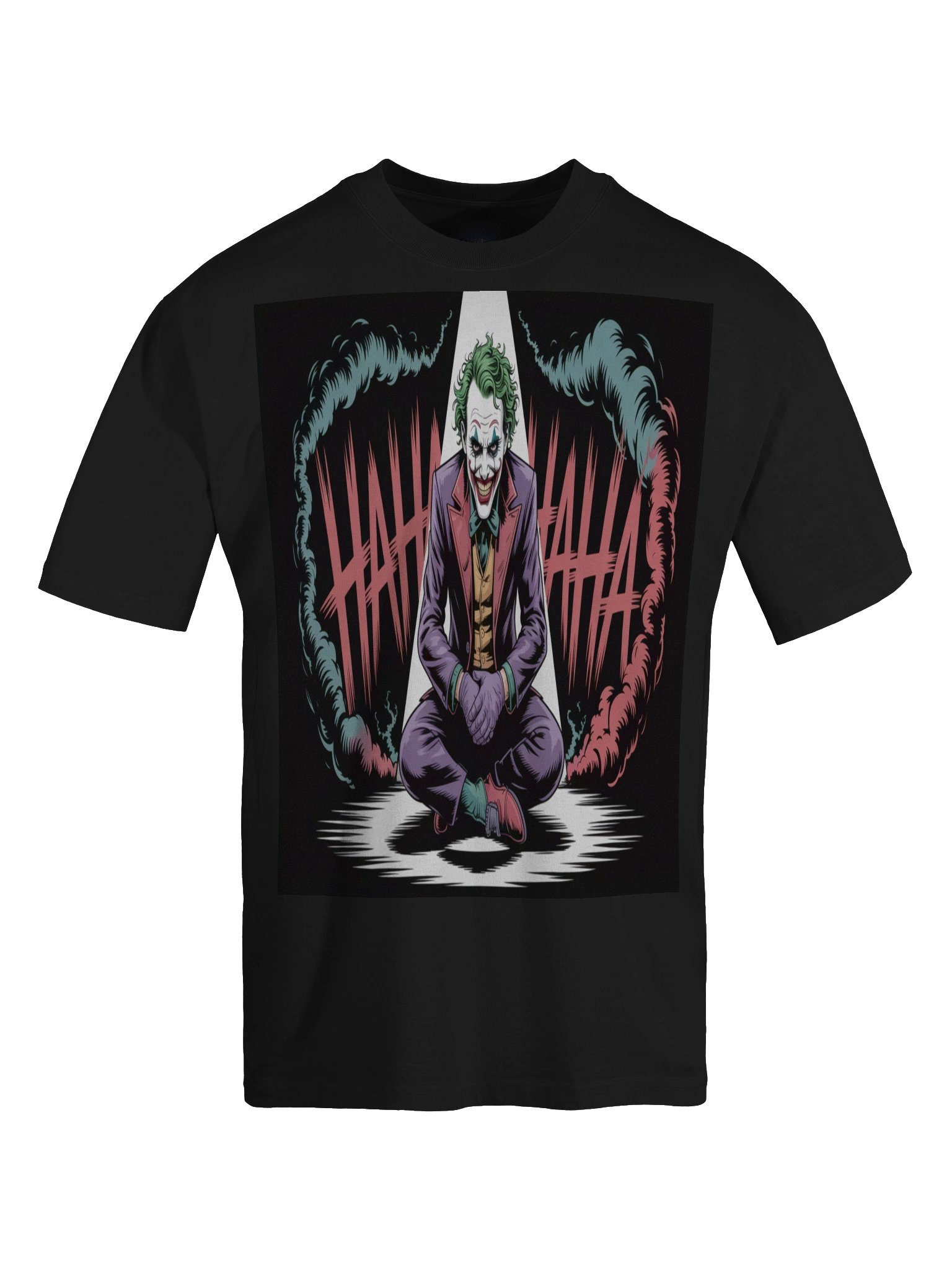 Joker 'HAHAHA' Meditative Mania Oversized Faded T-Shirt product image (1)