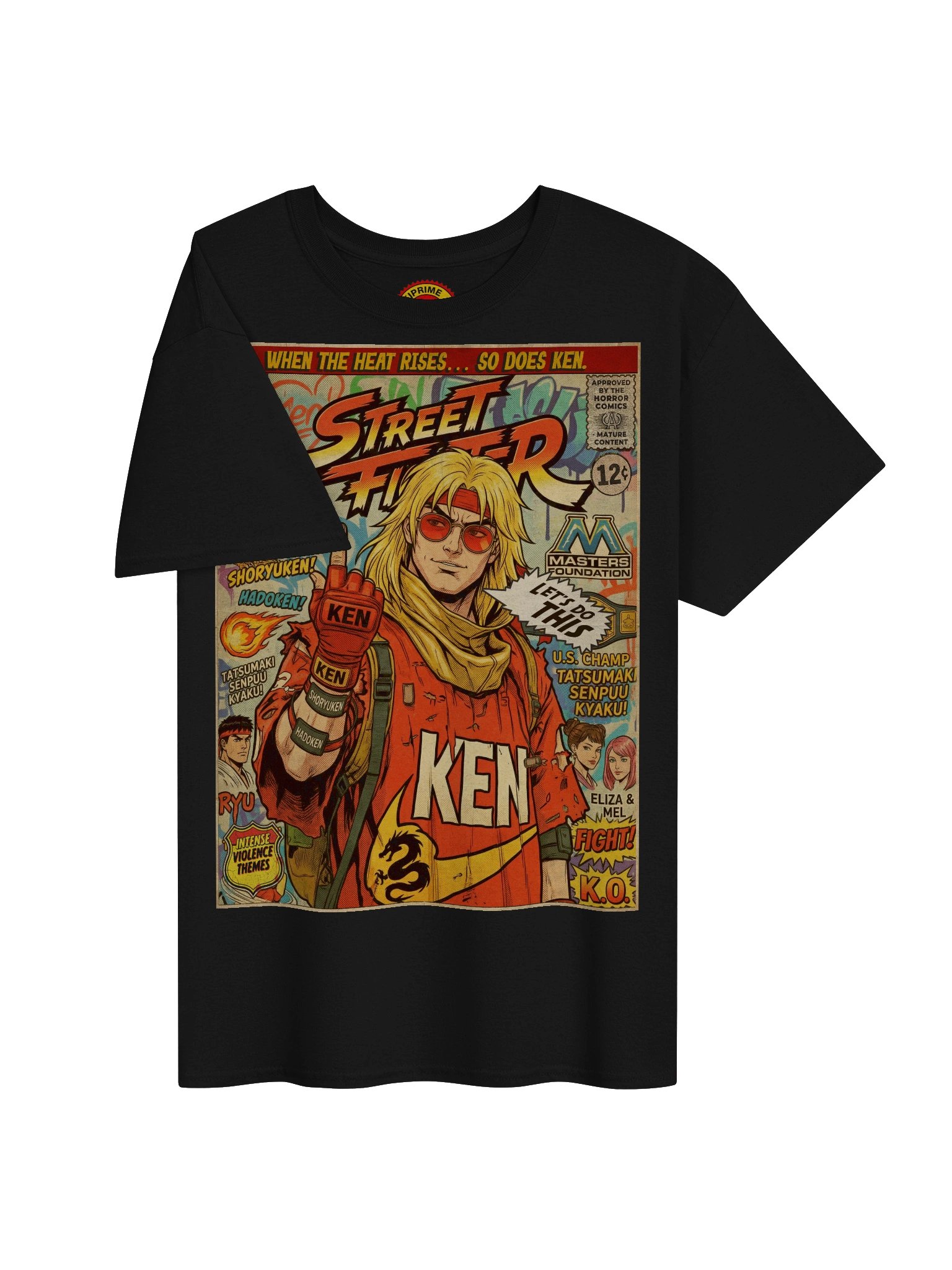 Street Fighter Ken Comic Art T-Shirt product image (3)