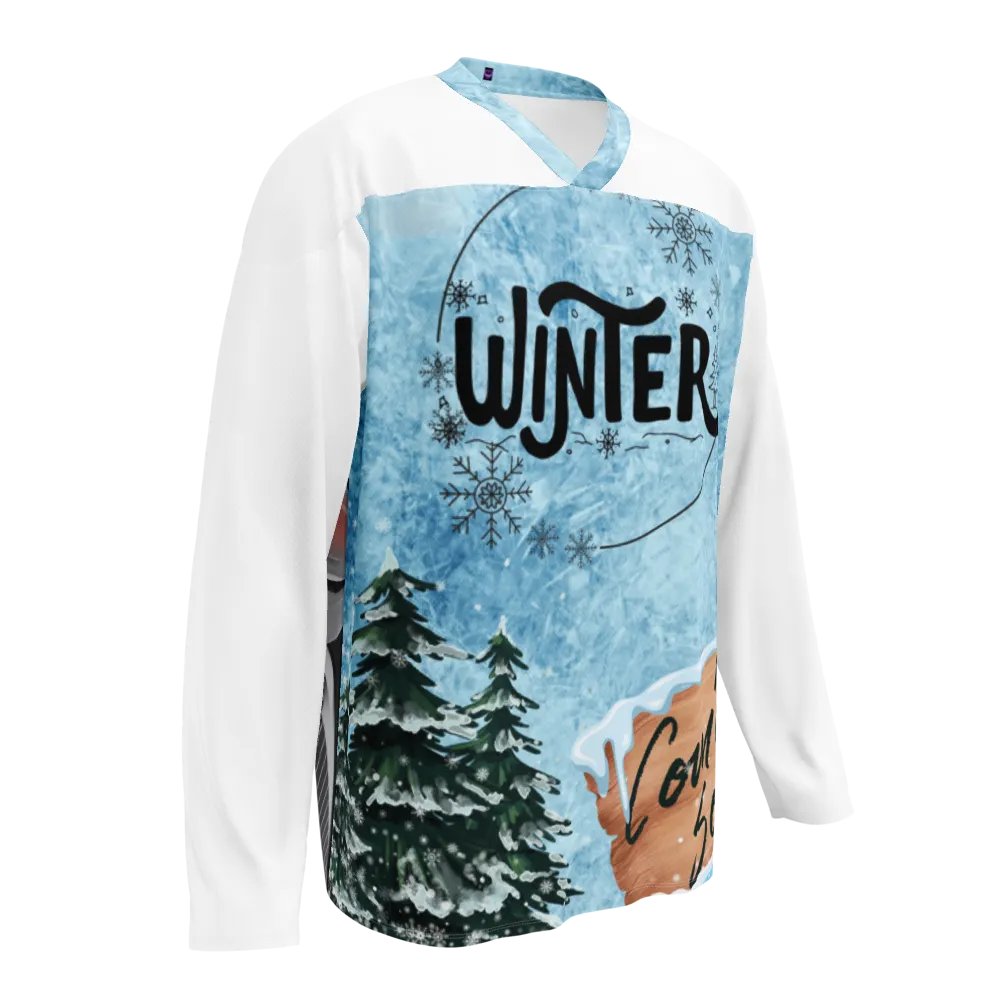 Winter Coming Soon Eco-Friendly Hockey Jersey product image (2)