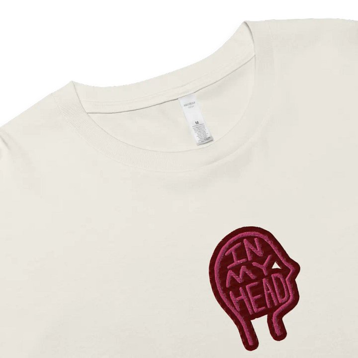 In My Head (rose design) embroidered cotton crop top product image (2)