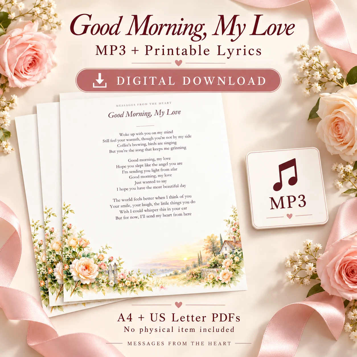 Good Morning, My Love — MP3 + Printable Lyrics product image (1)