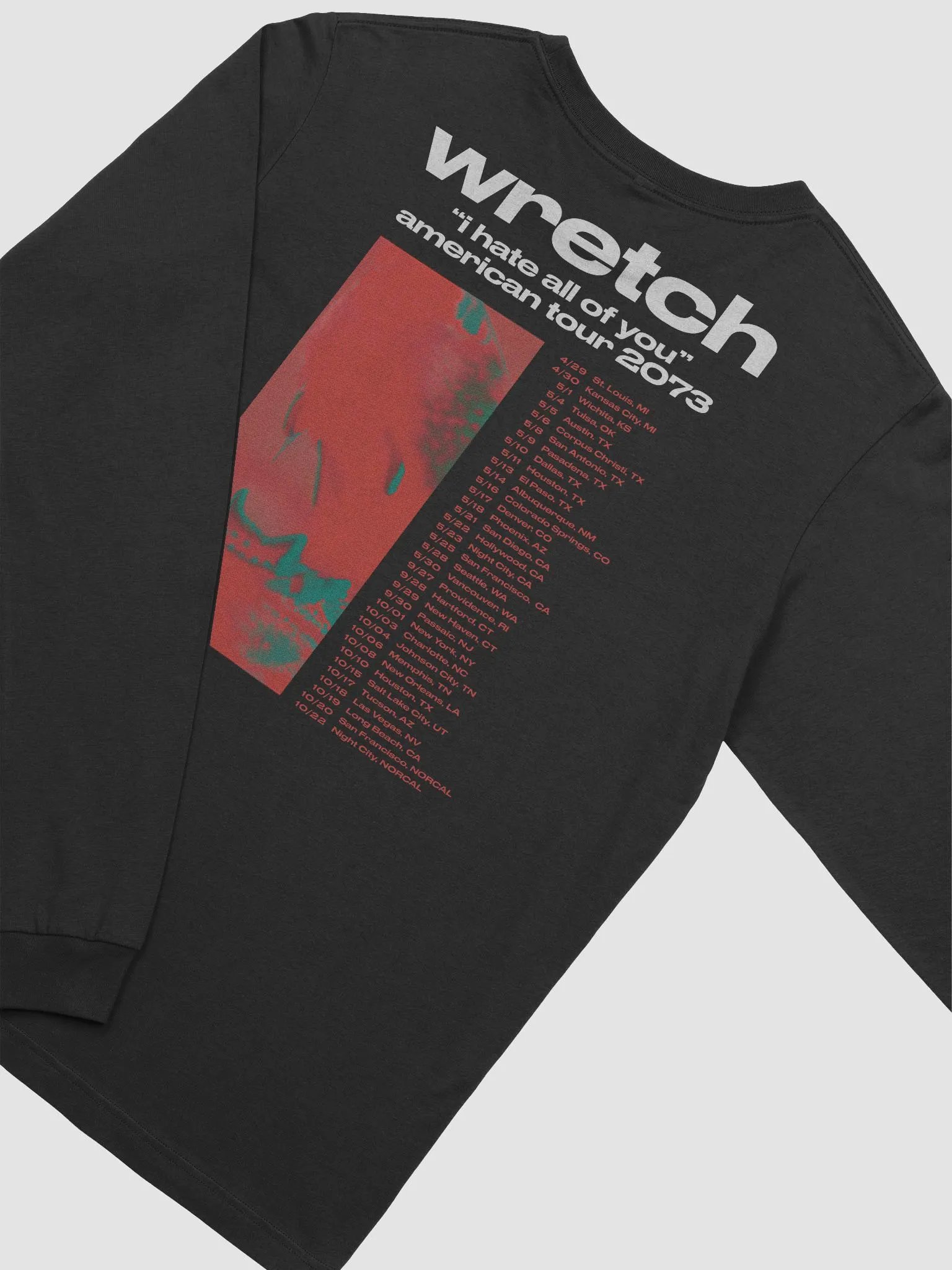 HATE NA Tour 2073 Long Sleeve Shirt product image (4)
