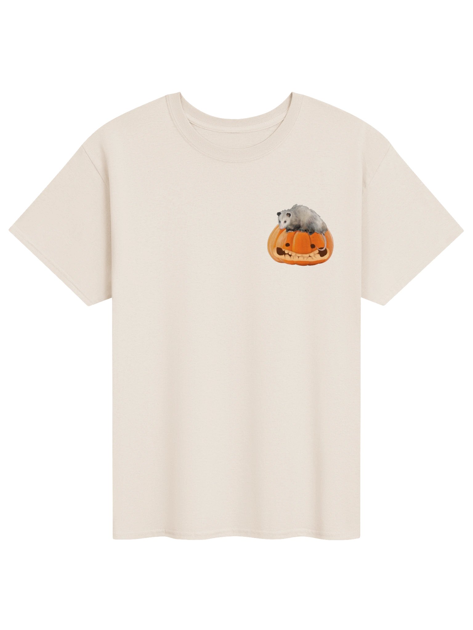 All Tricks No Treats [Double Sided]- Autumn Pumpkin Possum T-shirt product image (1)