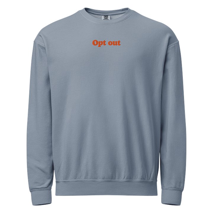 Opt out Embroidered Crewneck product image (1)
