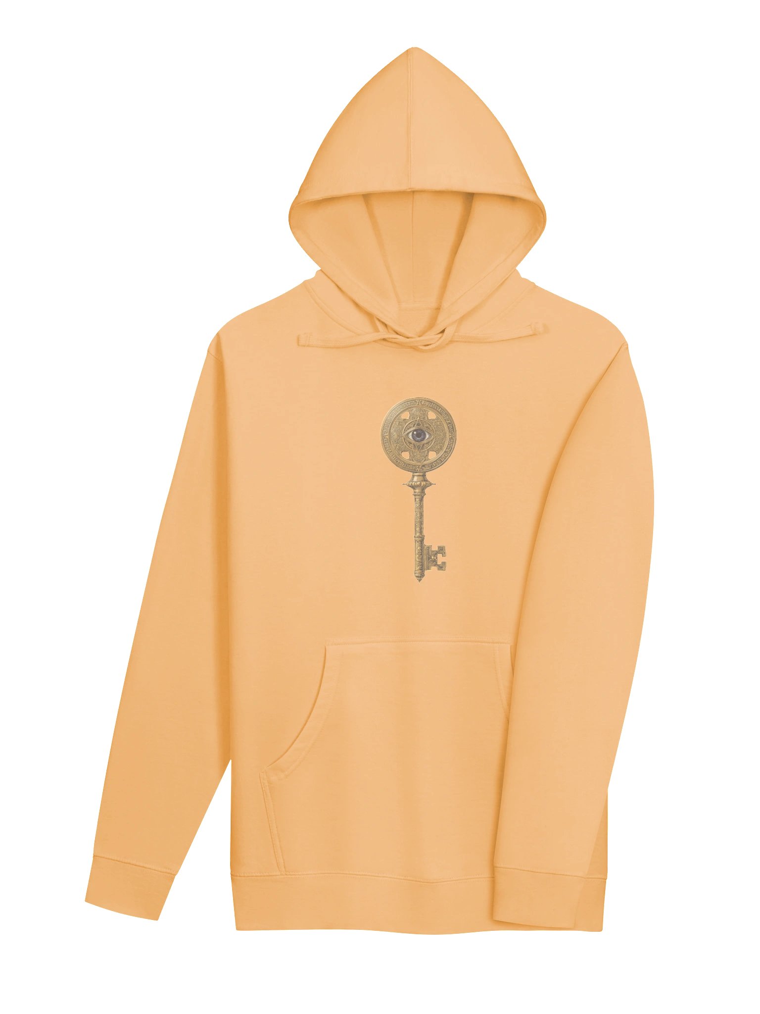 The Gatekeeper’s Key – Peach Horizon Edition (Front & Back Print) | Unisex Midweight Hoodie product image (4)