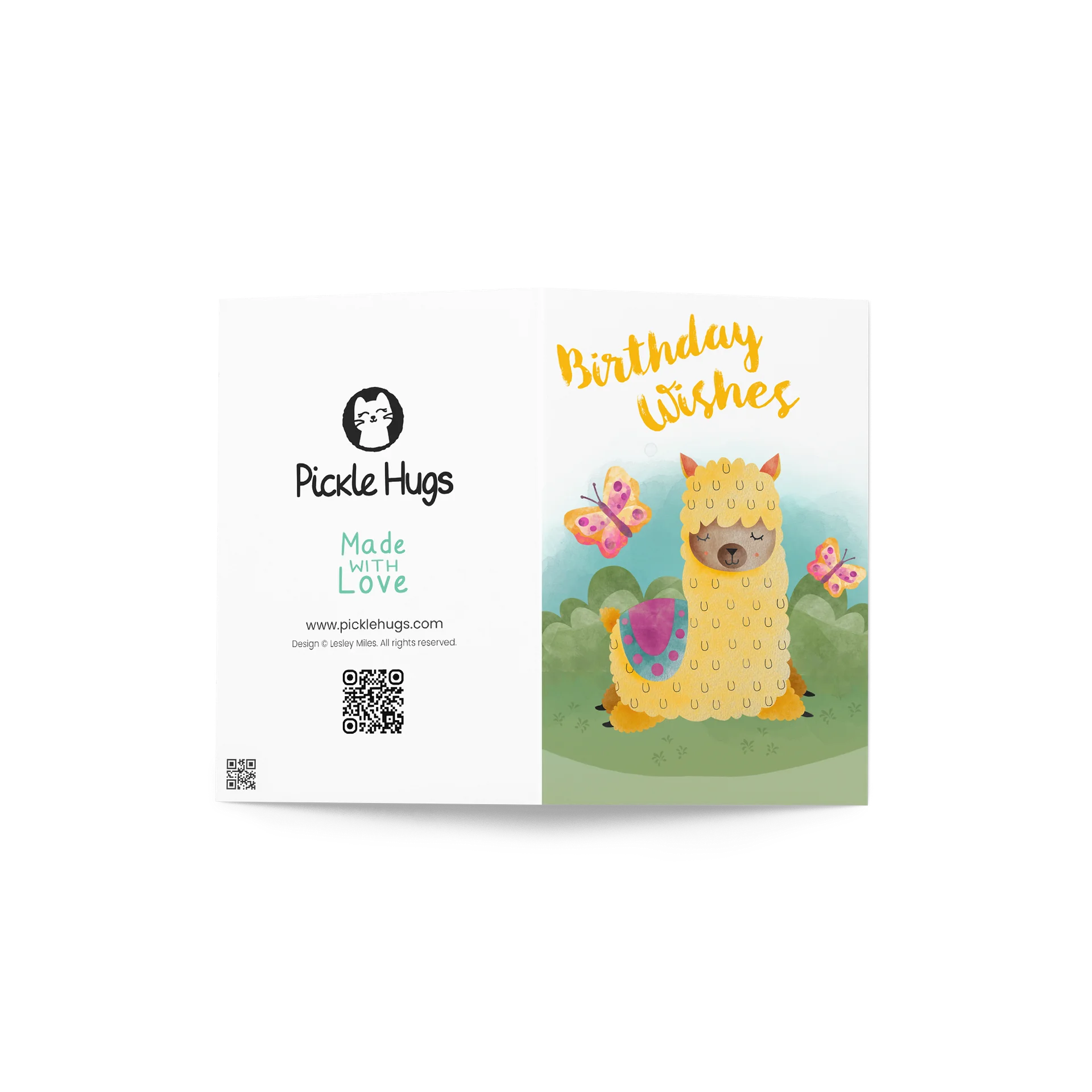 Llama Birthday Wishes Card product image (2)