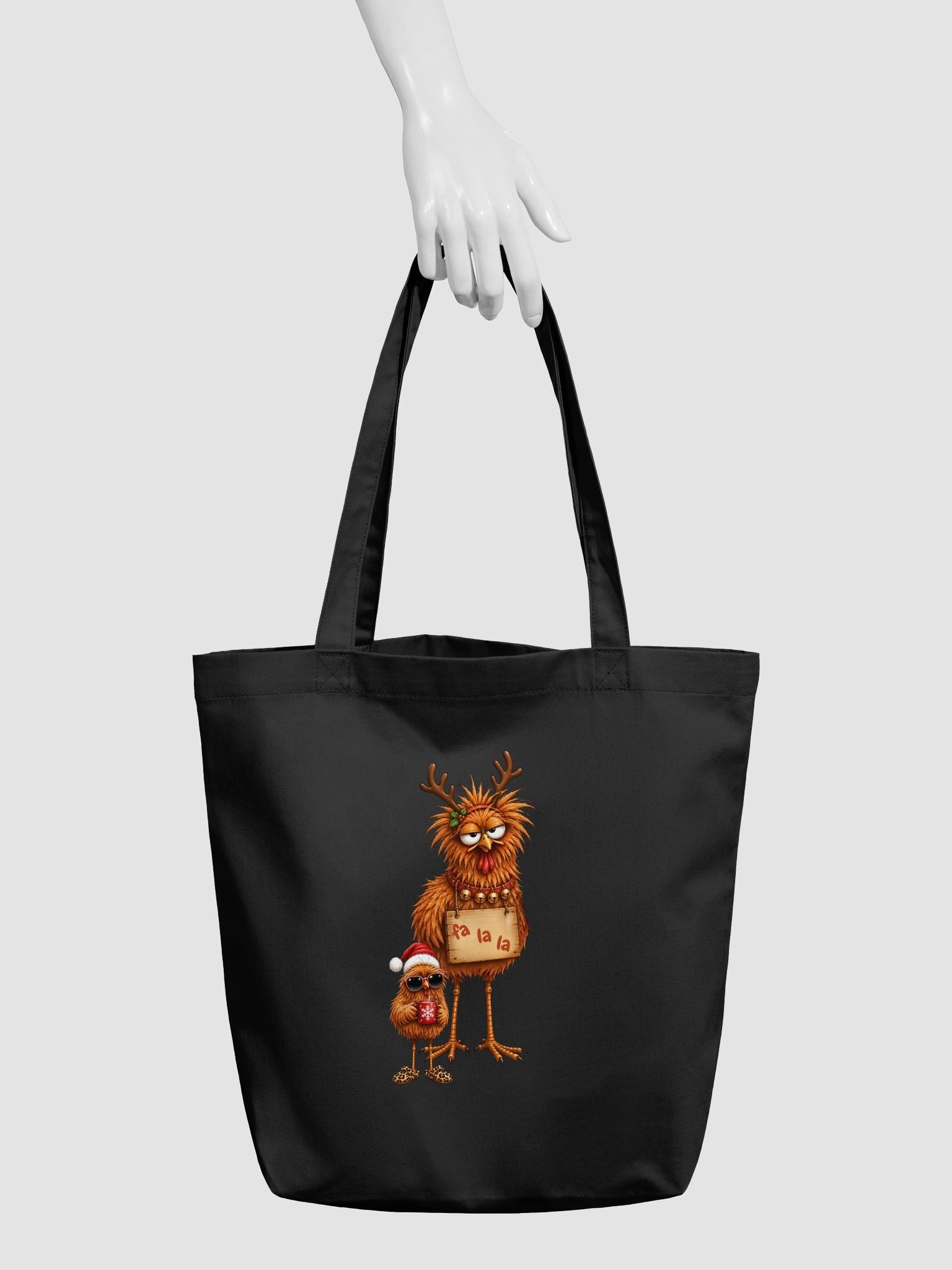 Fa La La Christmas Birds Tote Bag product image (5)