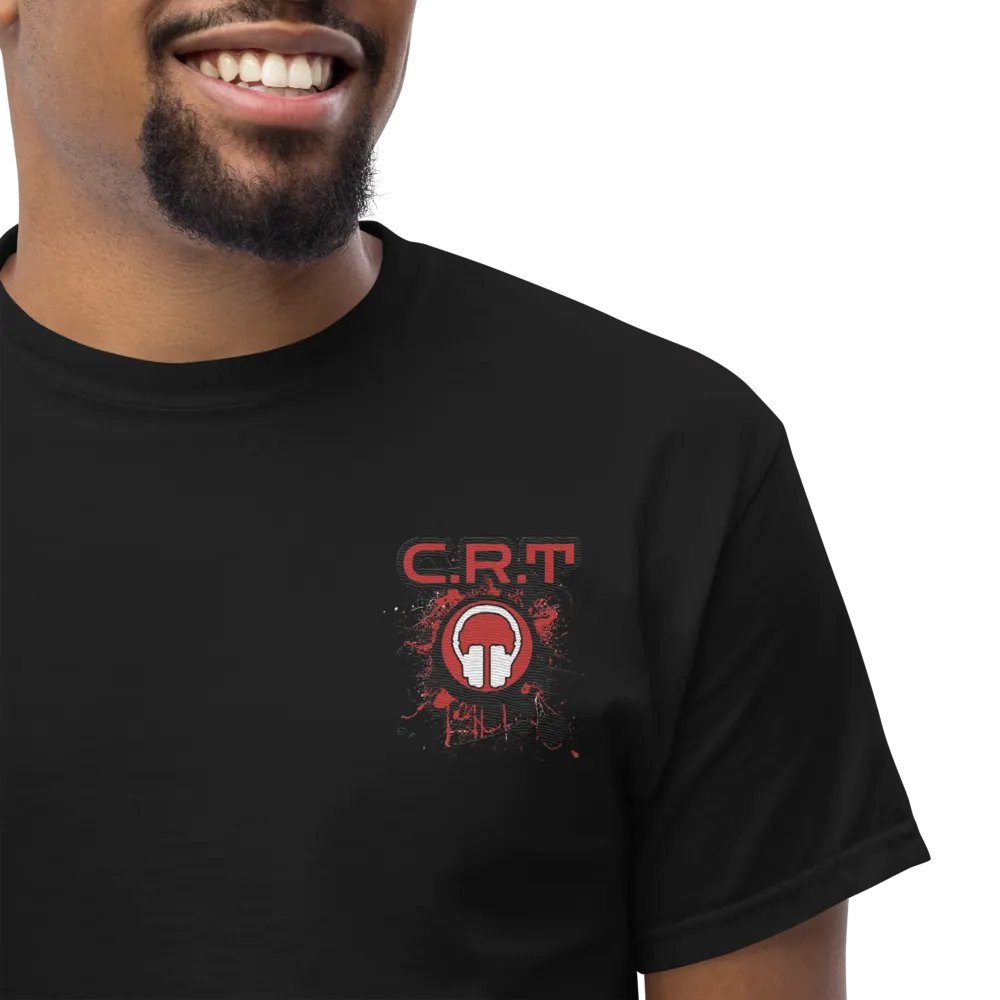 CRT Paint Splatter Embroidered Gildan Heavyweight T-Shirt product image (16)