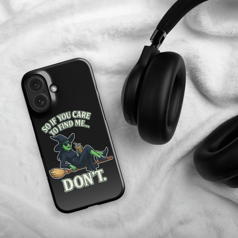 Funny Wicked iPhone Case – Chill Witch Snap Cover – Broadway Witchcore Vibe product image (5)