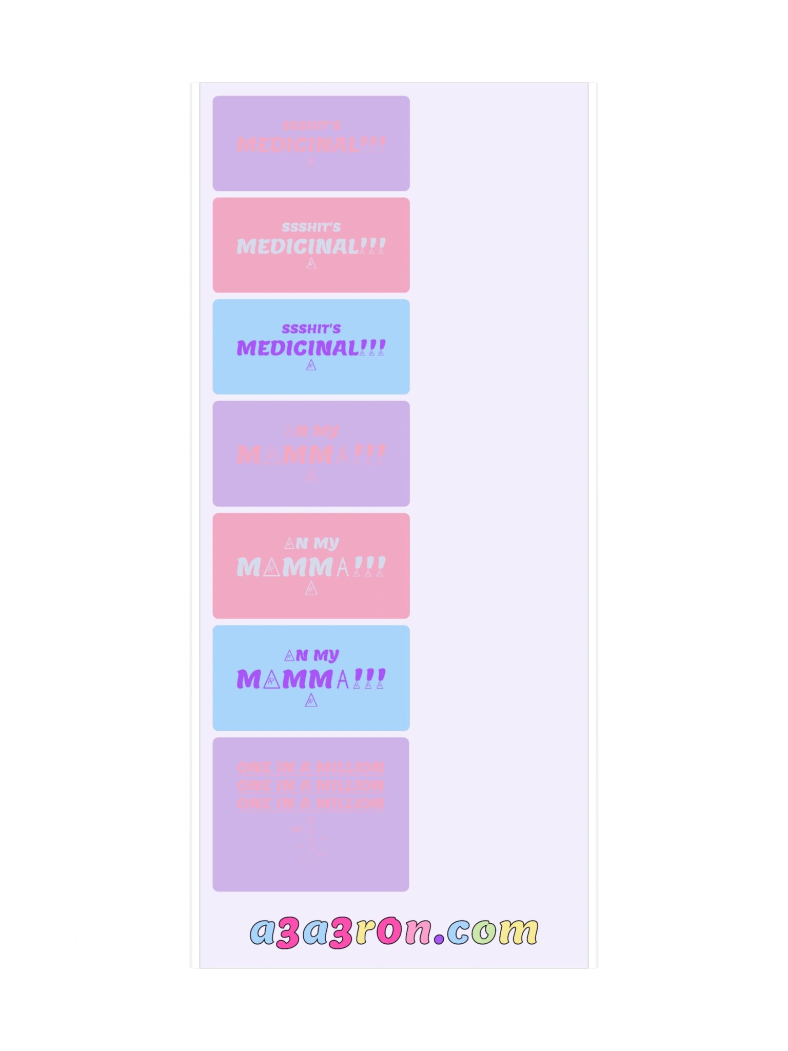 Mega Sticker Pack Vol 2 — Catchphrases · Block Sheet 1 product image (3)