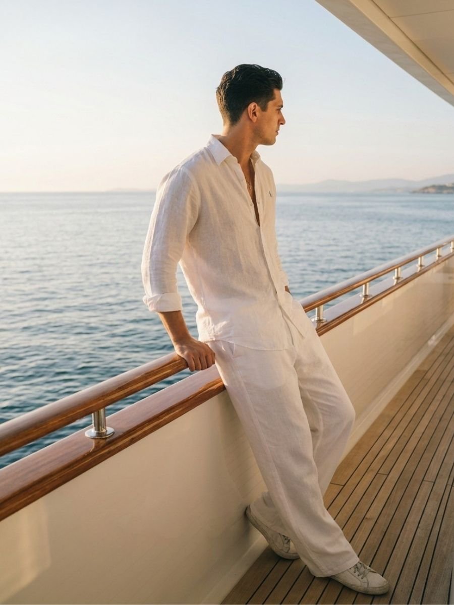 Yacht Comfort All White Pants product image (6)