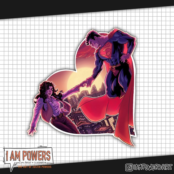 “Lois & Clark” | Superman Waterproof Vinyl Sticker product image (2)