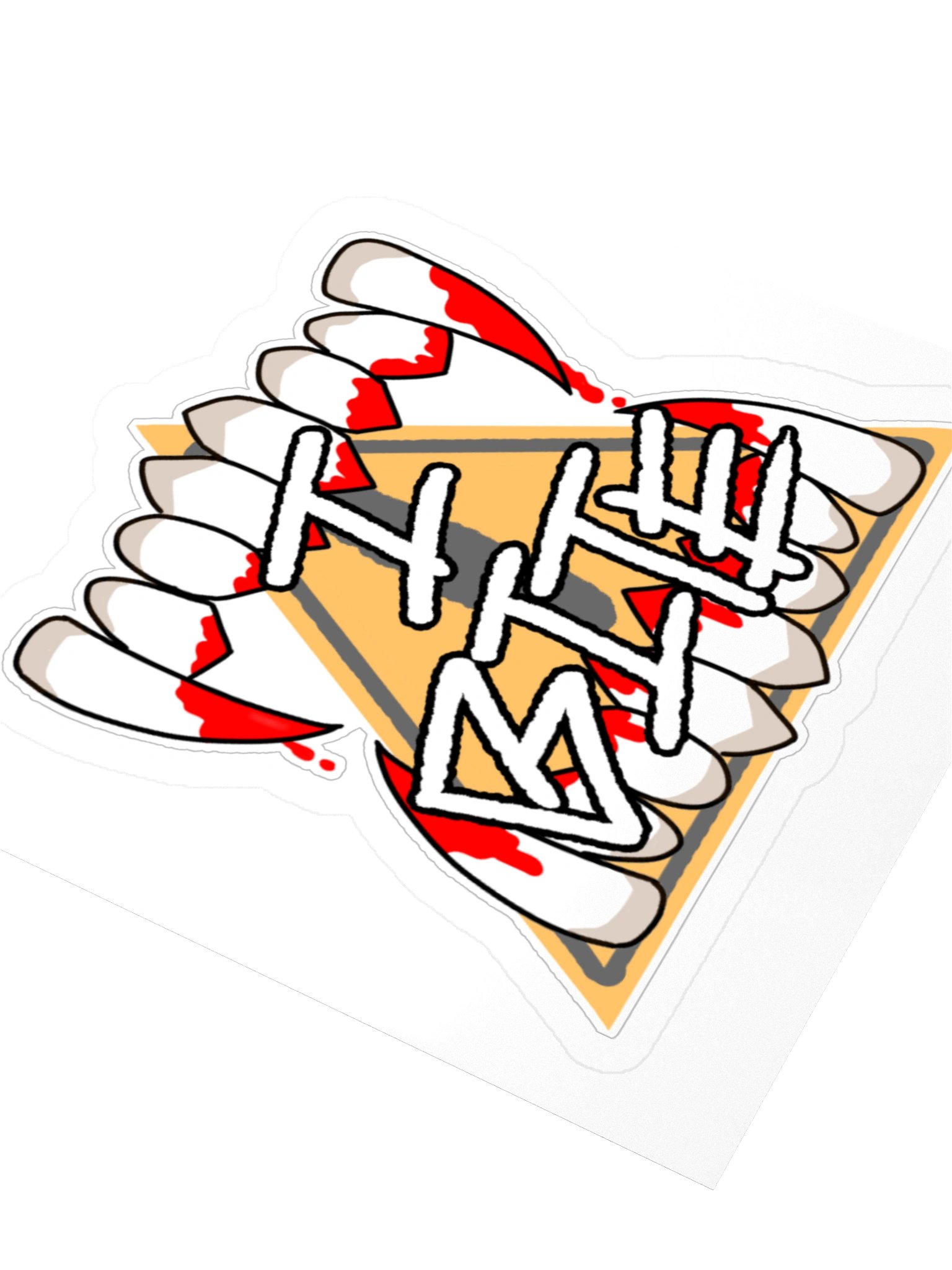 Caution: I Bite Sticker product image (9)