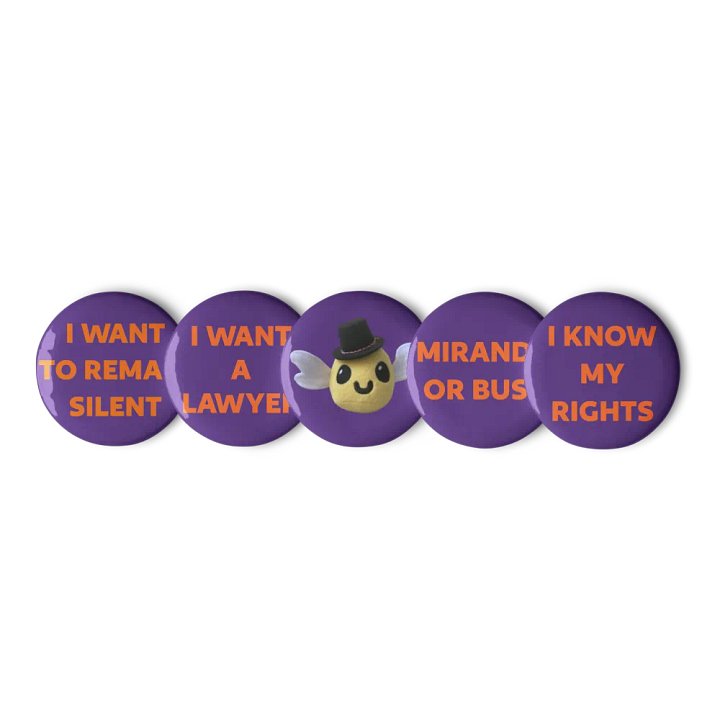 Mantra Pin Buttons product image (2)
