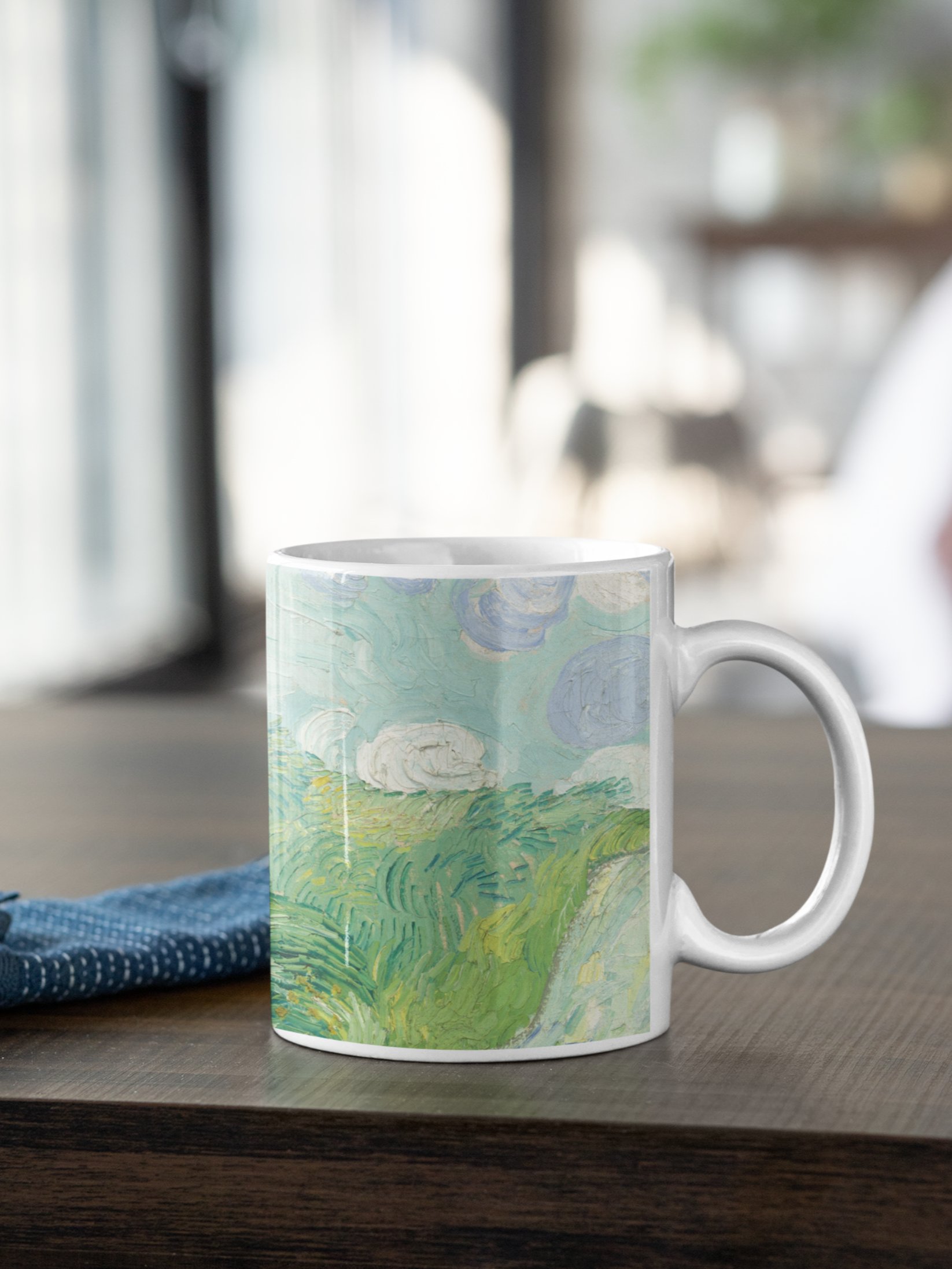Green Wheat Fields, Auvers Mug product image (1)
