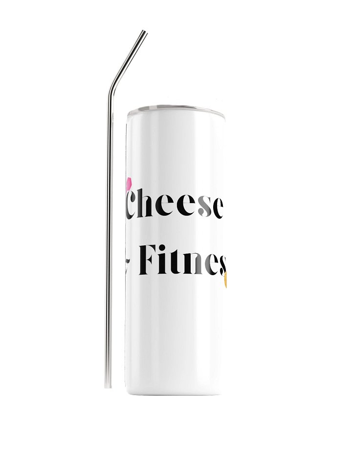 Cheese & Fitness White Tumbler product image (1)