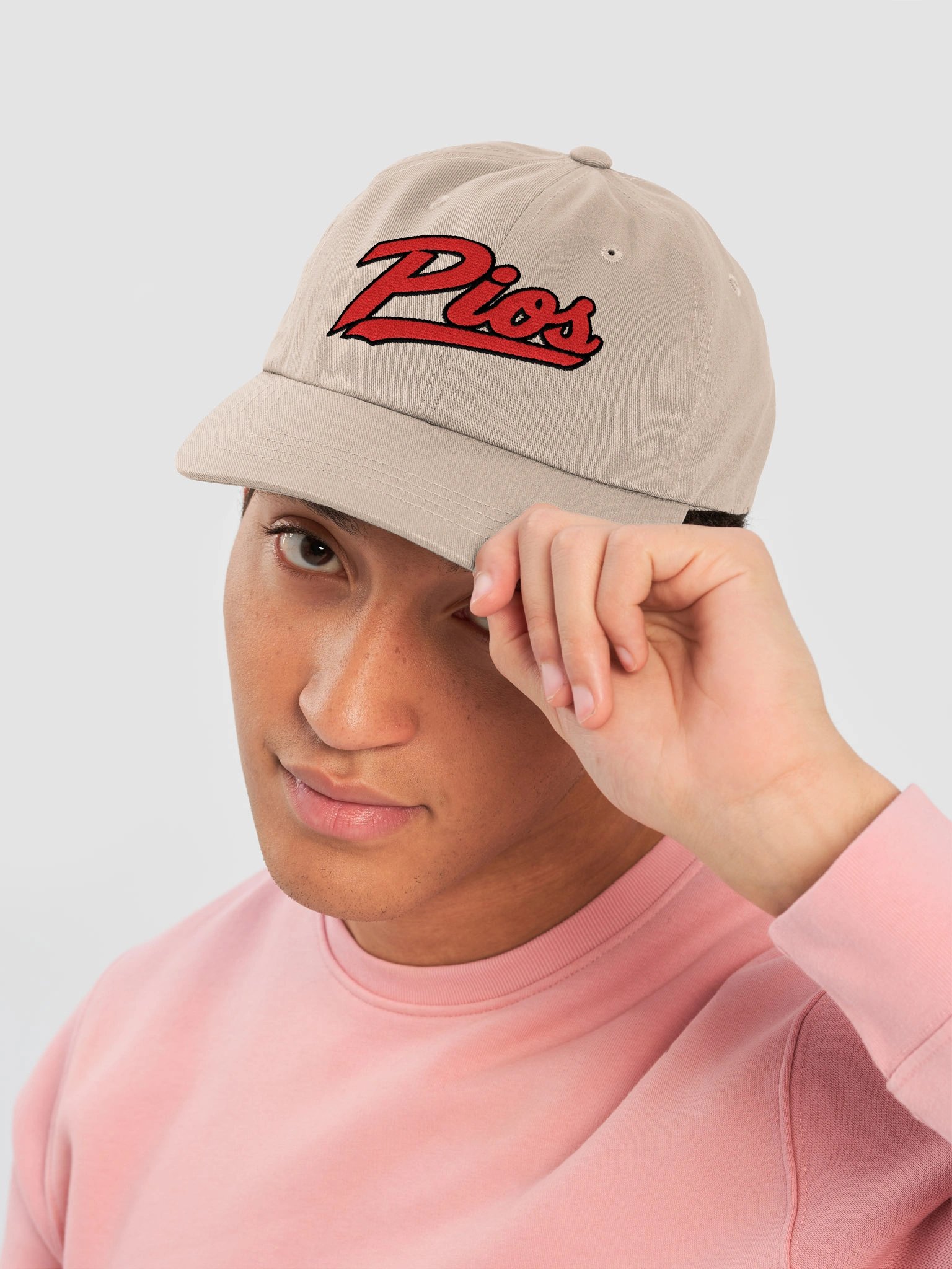 Pioneers Script Dad Hat — Stone product image (5)